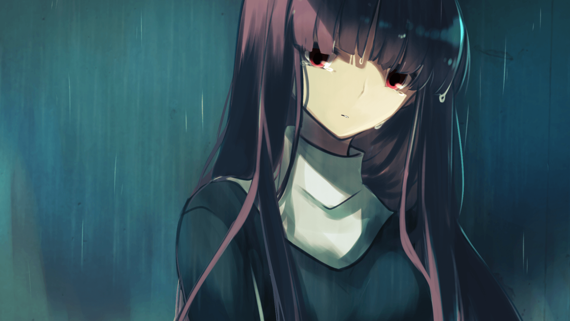 Anime Girl Smile While Crying Dowload Anime Wallpaper Hd | Images and ...