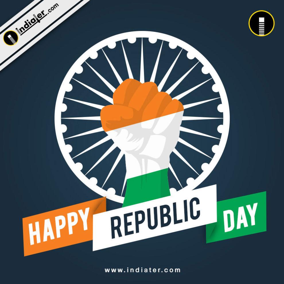 Free Psd 26 January Happy Republic Day Celebration