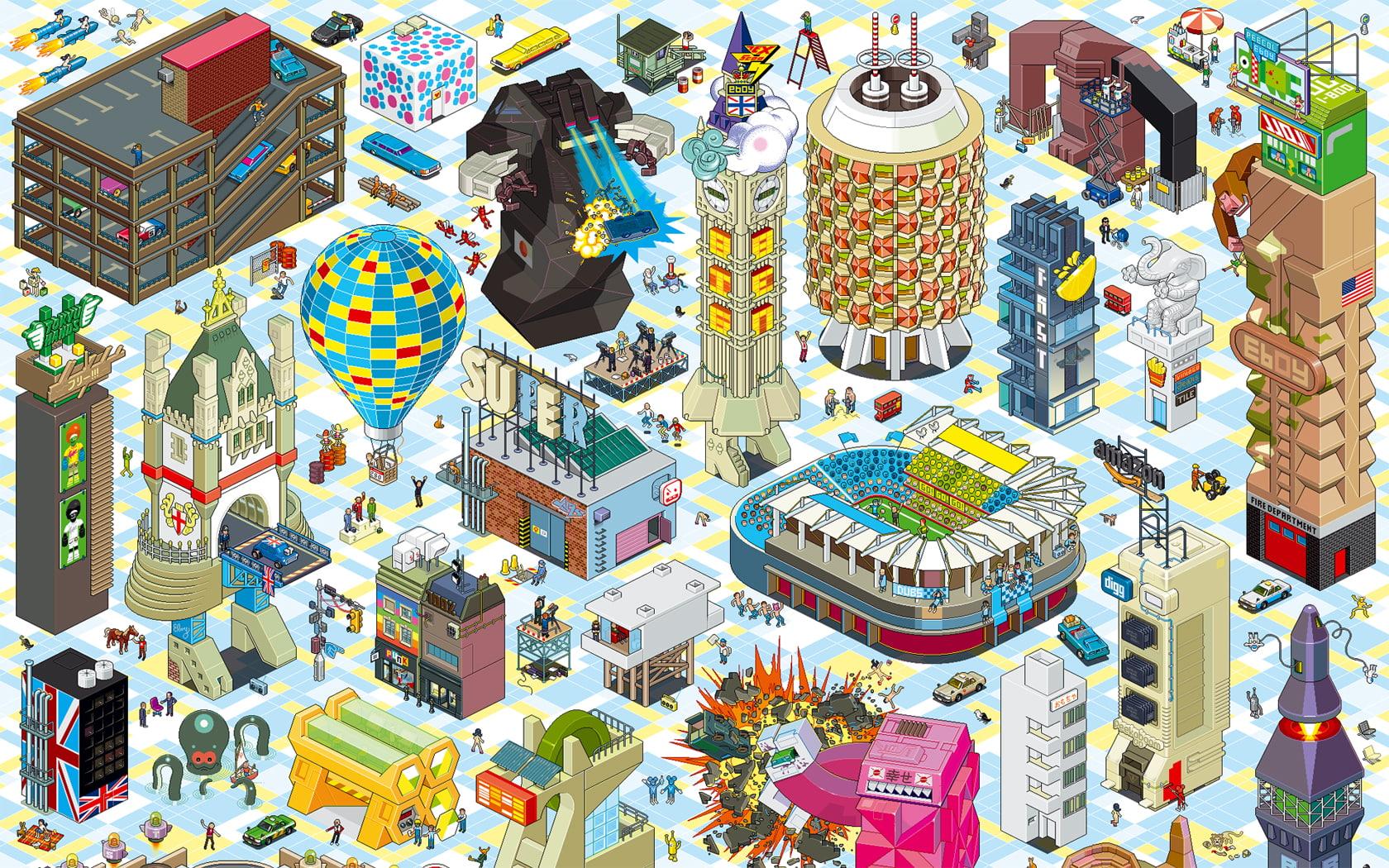 2560x1440px. free download. HD wallpaper: Eboy HD, video