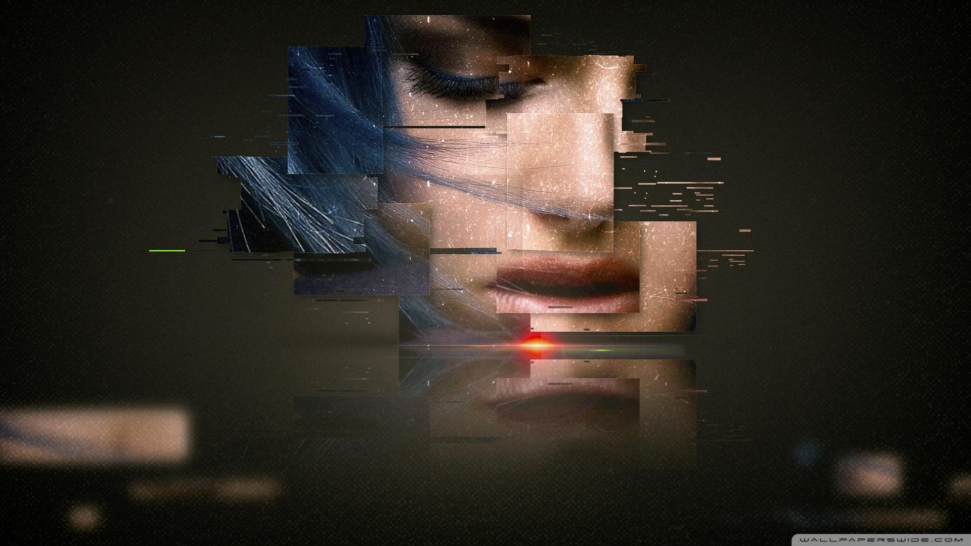 Glitch Girl Ultra HD Desktop Background Wallpaper for 4K UHD TV
