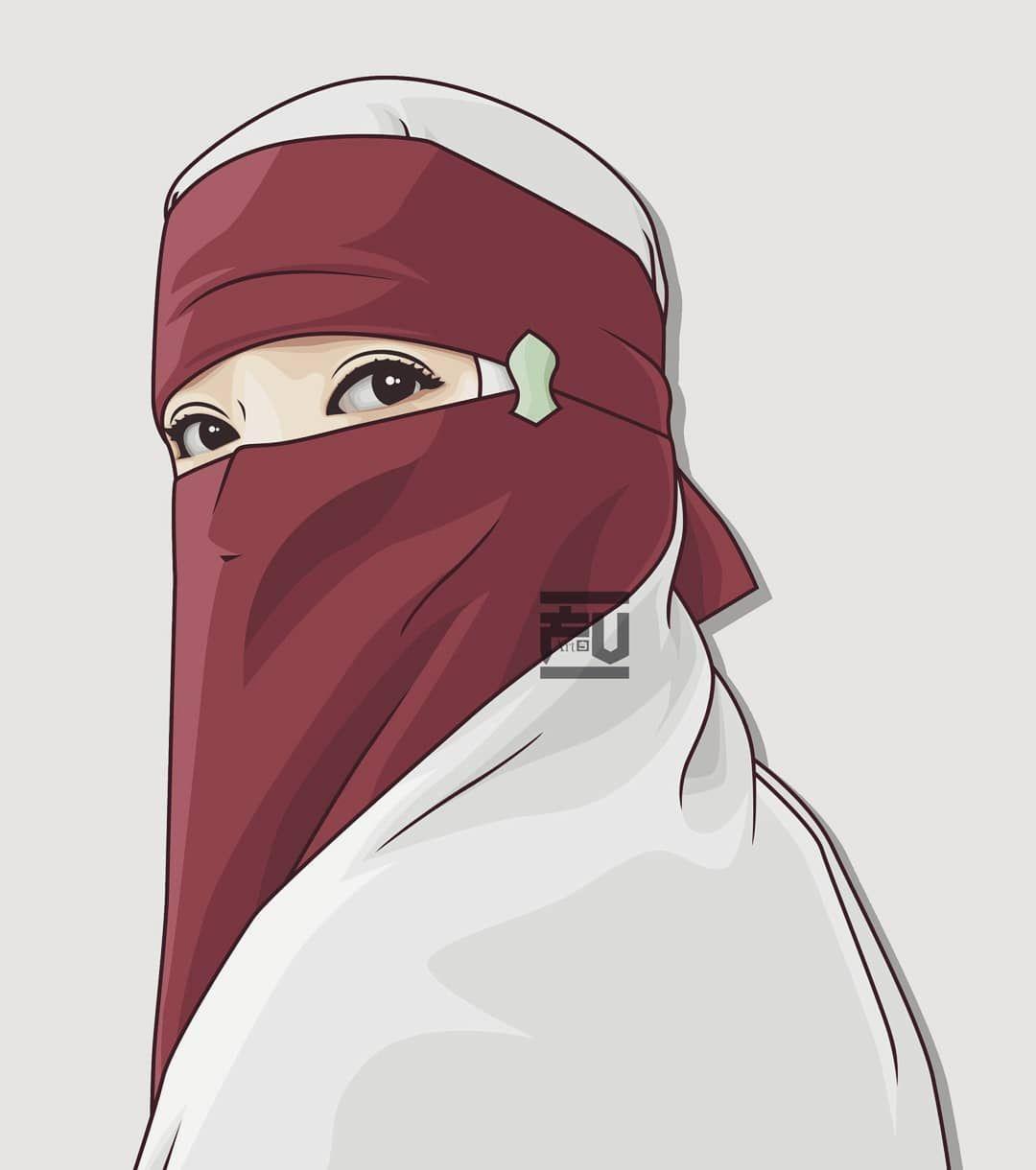 Muslim Girl Cartoon Wallpaper Free Muslim Girl