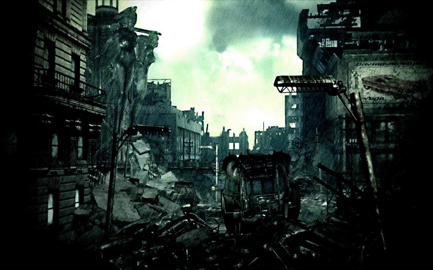 Bộ sưu tập 444 Destroyed city background anime Chất lượng cao, tải miễn phí