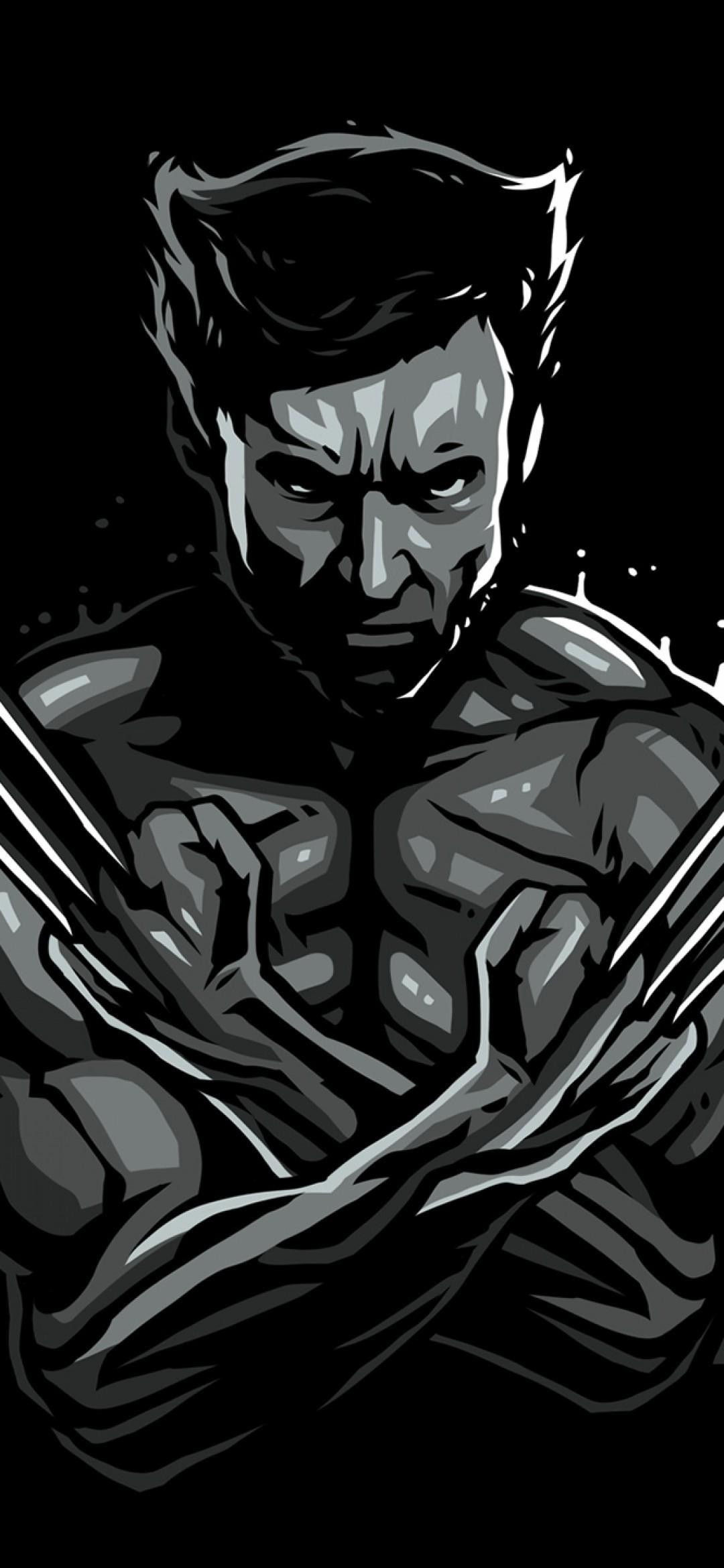 Download 1080x2340 Wolverine, Minimal Wallpaper for Xiaomi