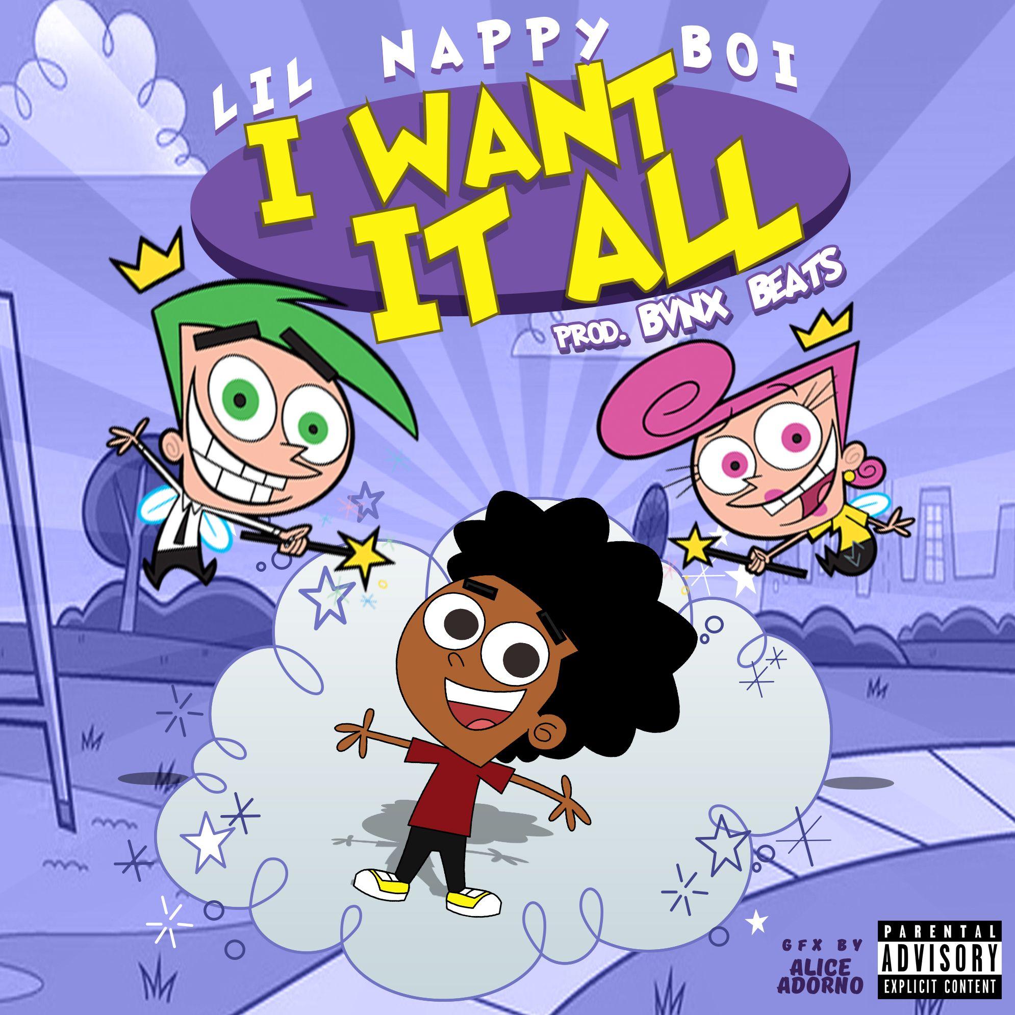 Cover art with Fairly odd Parents style made