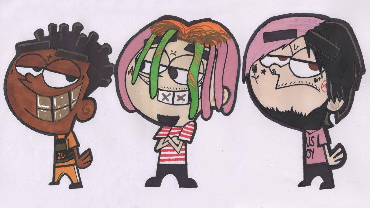 DRAW RAPPERS AS CARTOONS! LIL PEEP, LIL PUMP, KODAK BLACK