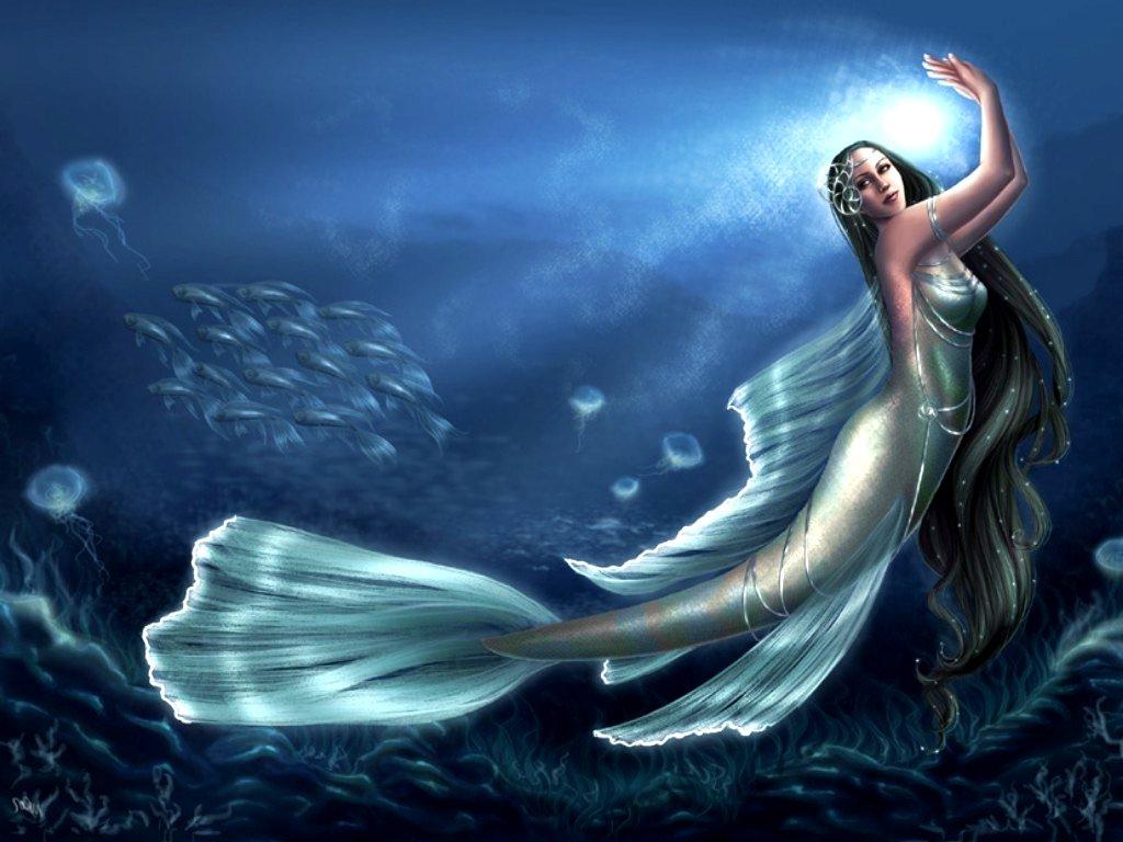 Beautiful Dark Mermaid Wallpaper