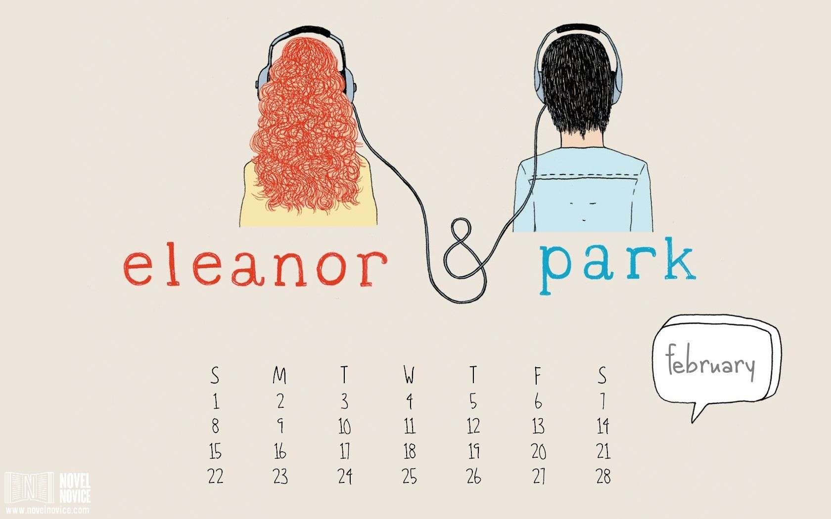 YA Desktop Wallpaper Calendars