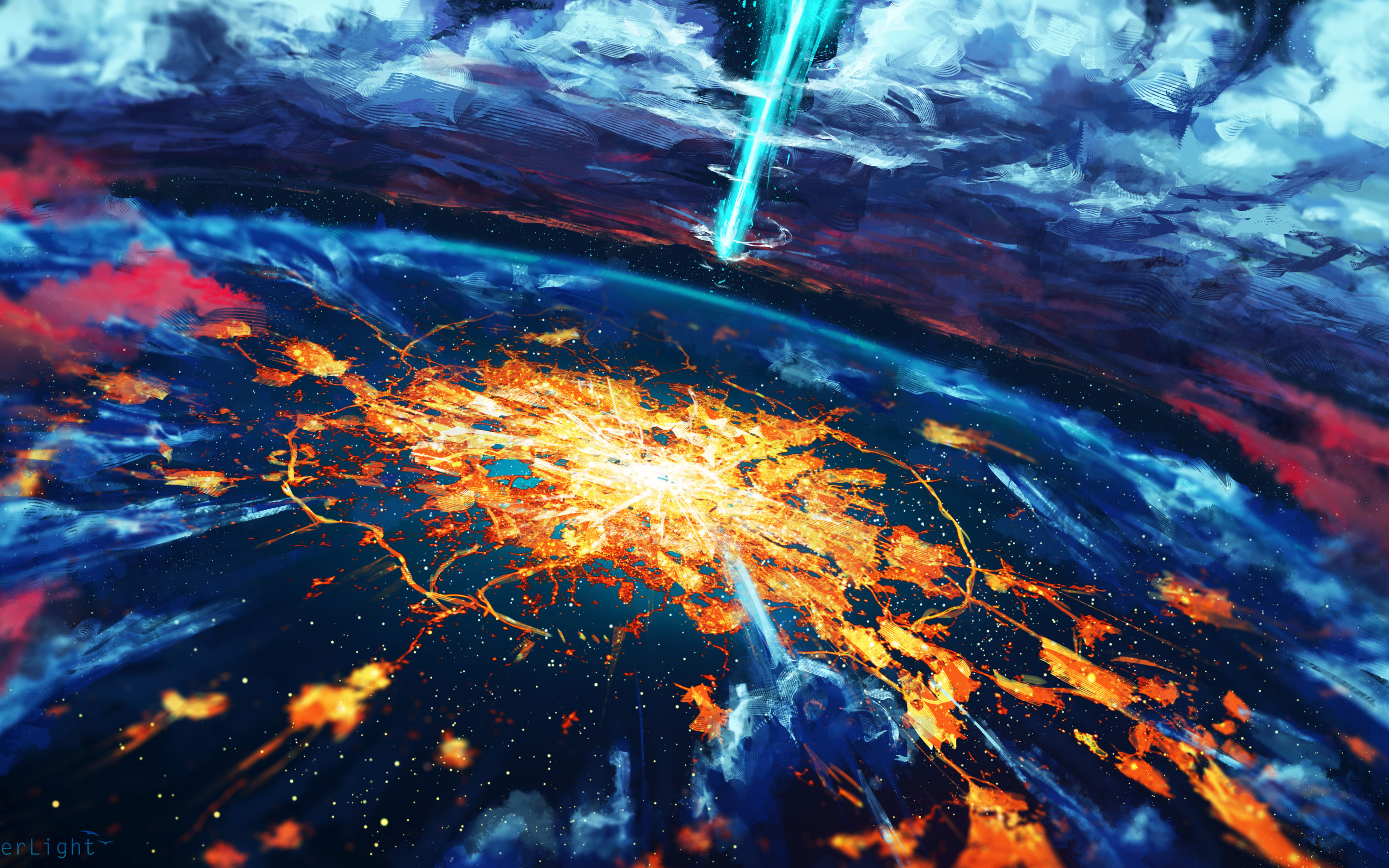 Apocalypse Cosmos Disaster Explosion World Macbook