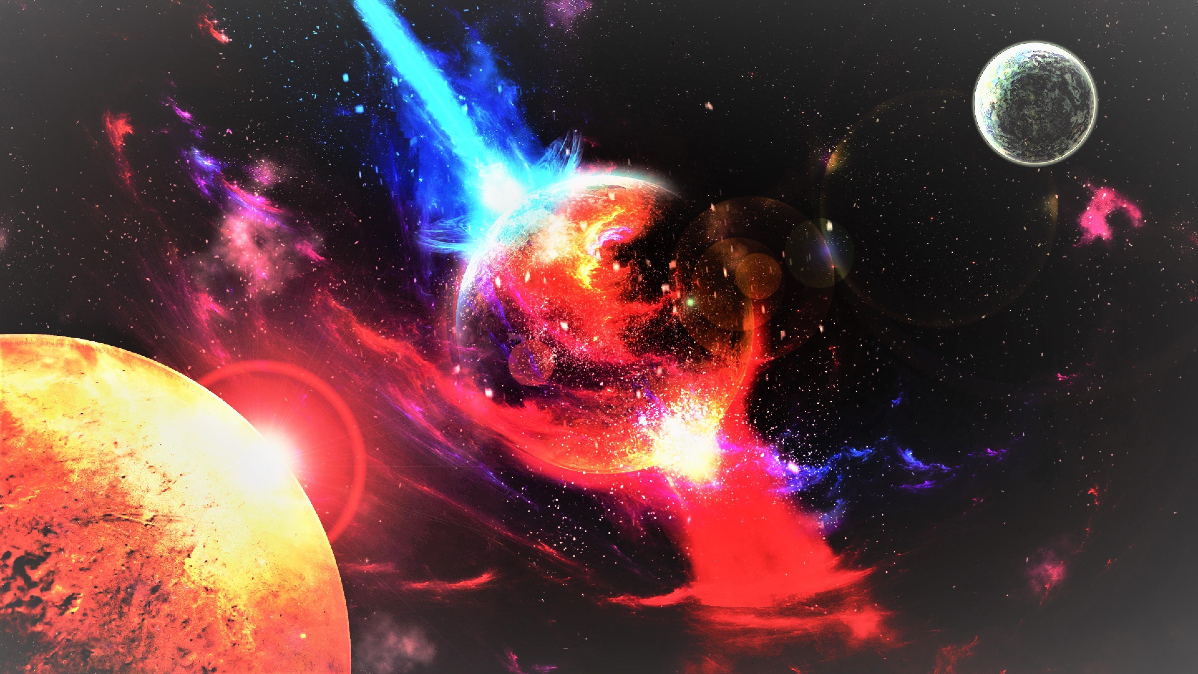 Space Planet Explosion Wallpaper Hd Space 4k Wallpapers Images Images