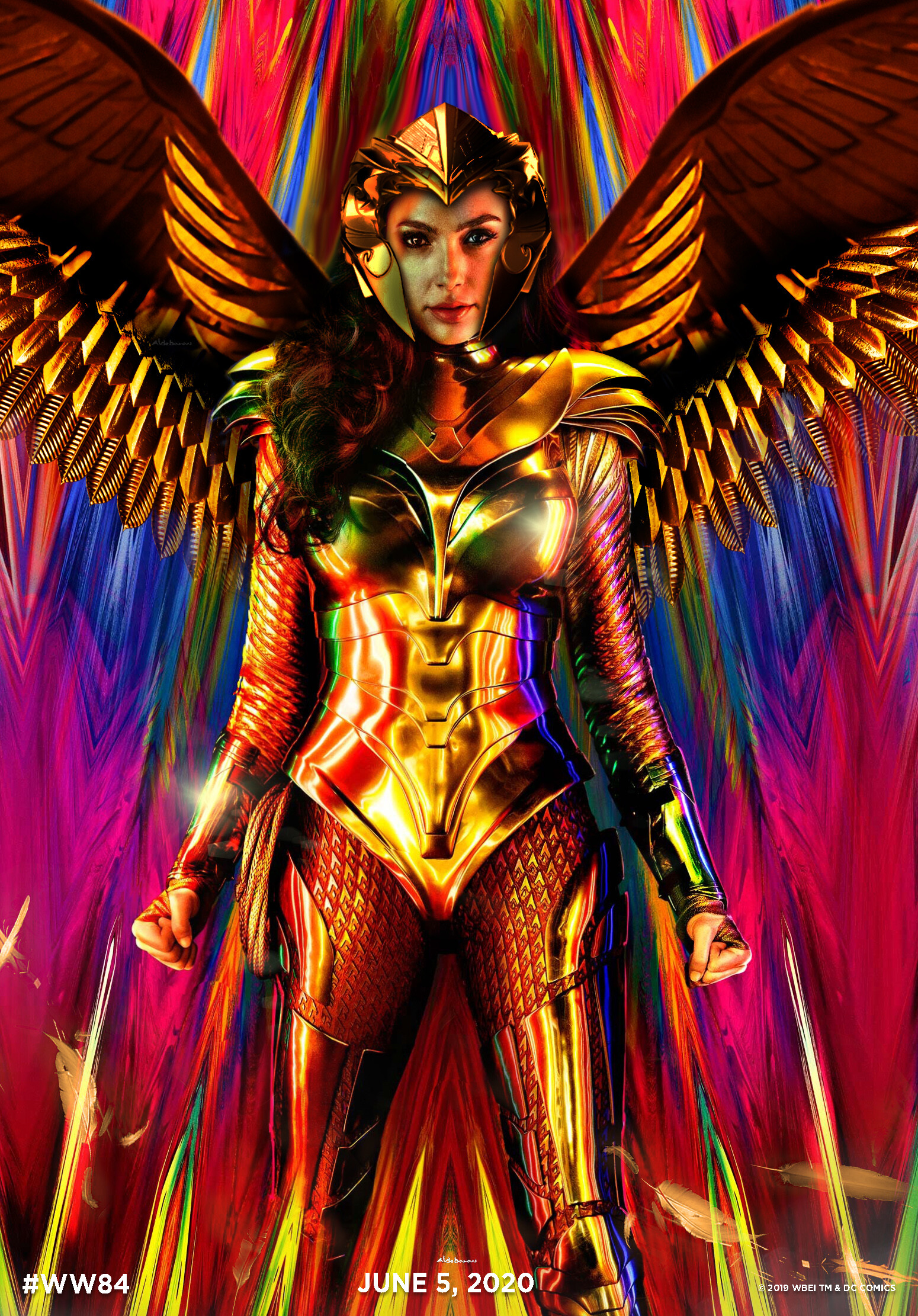 Wonder Woman 1984 poster Golden Eagle Armor