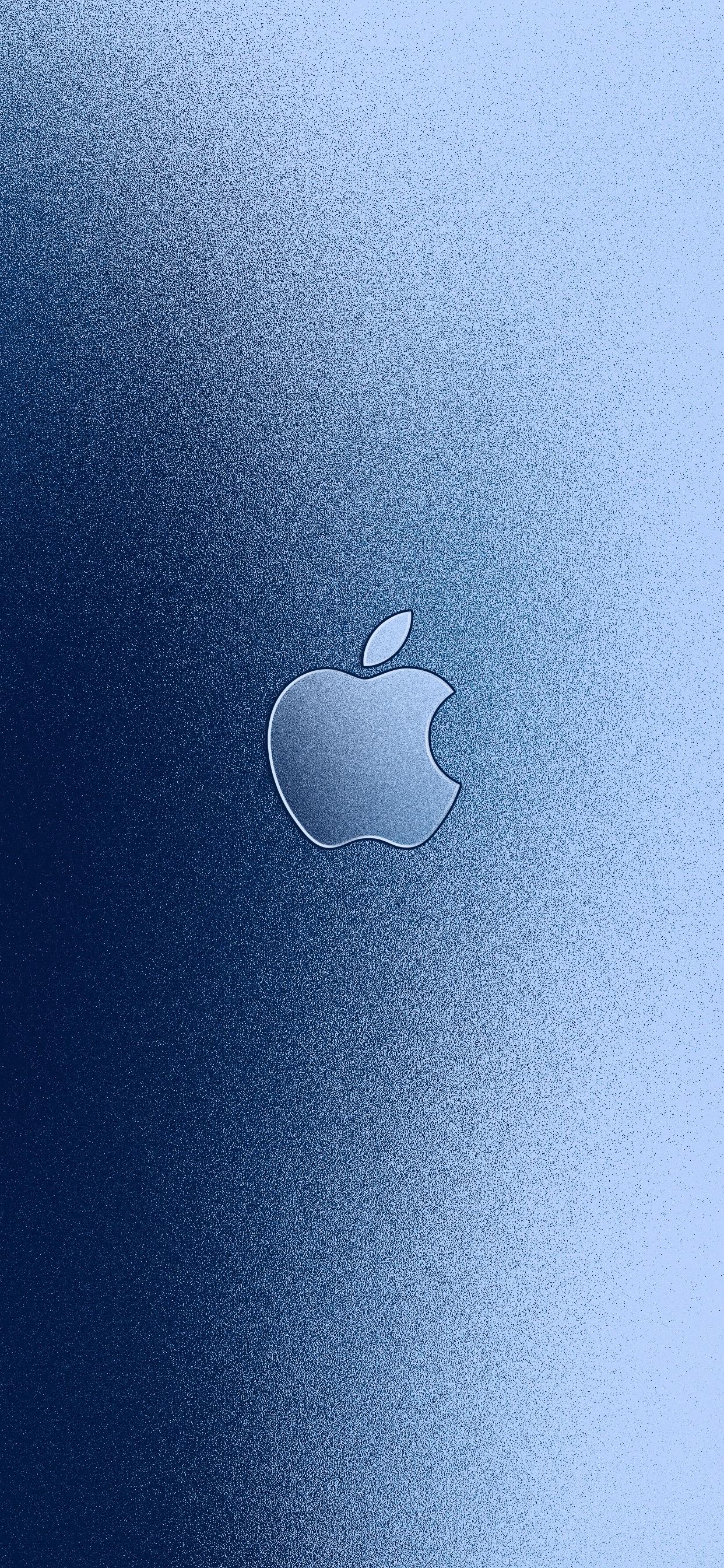 Free download Aluminum Apple logo wallpaper for iPhone