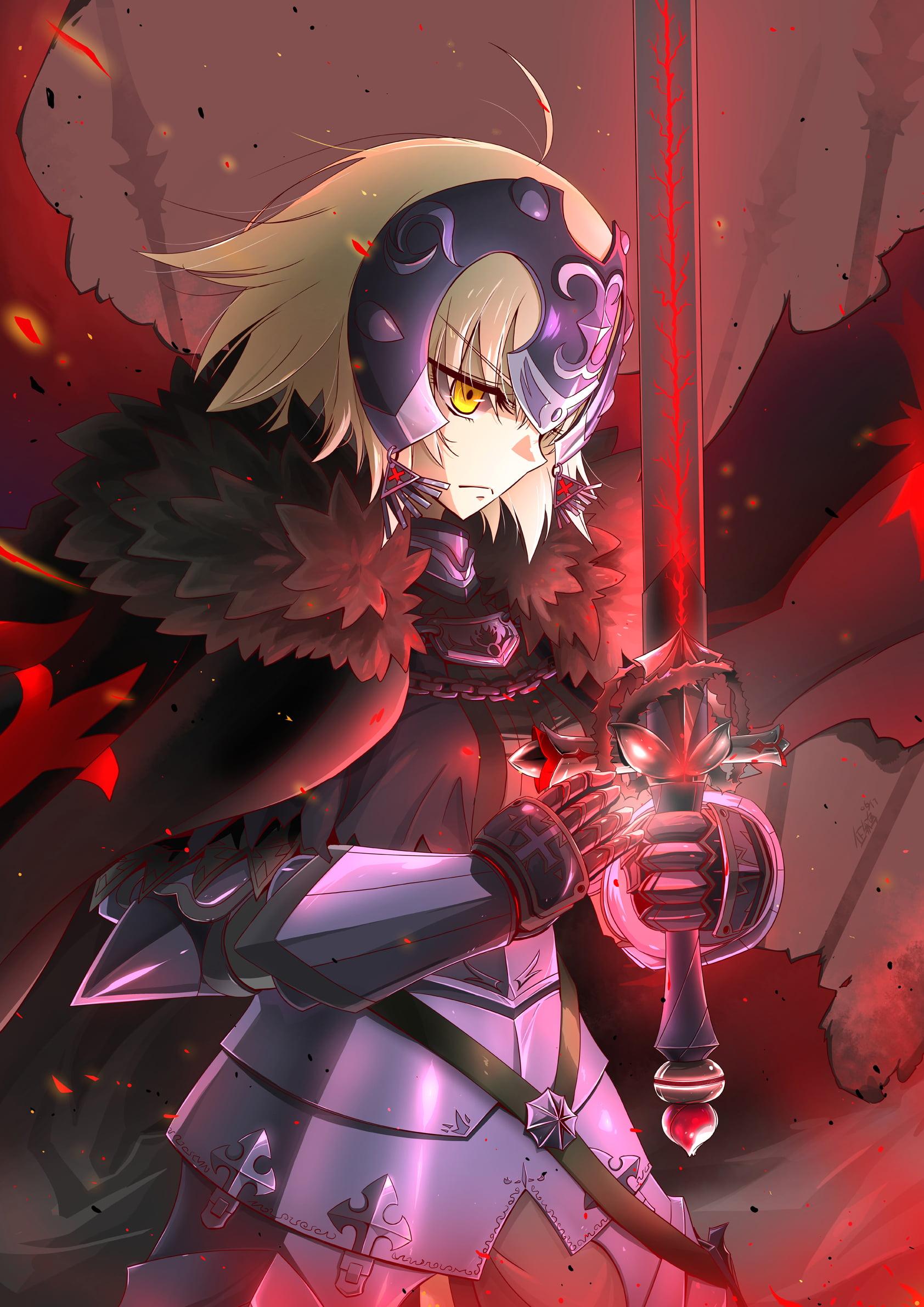 Anime Character Holding Sword, Armor, Fate Apocrypha