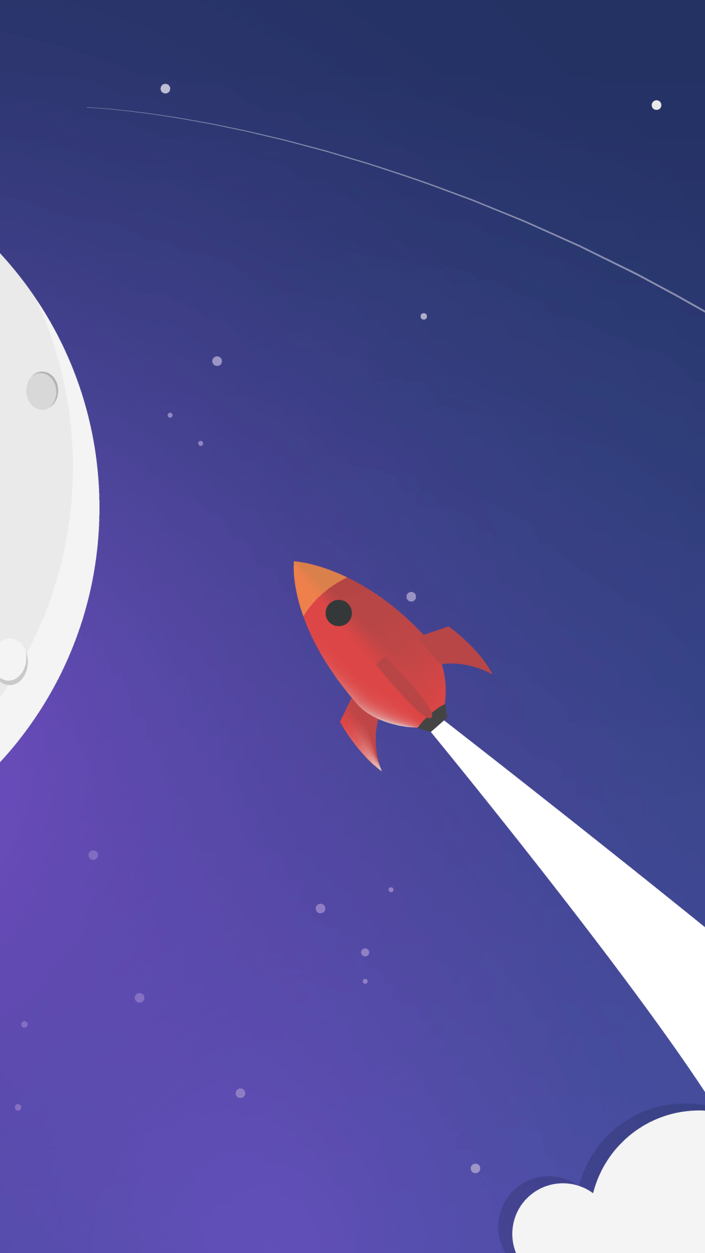 Wallpaper Rocket, Moon, HD, 4K, Space