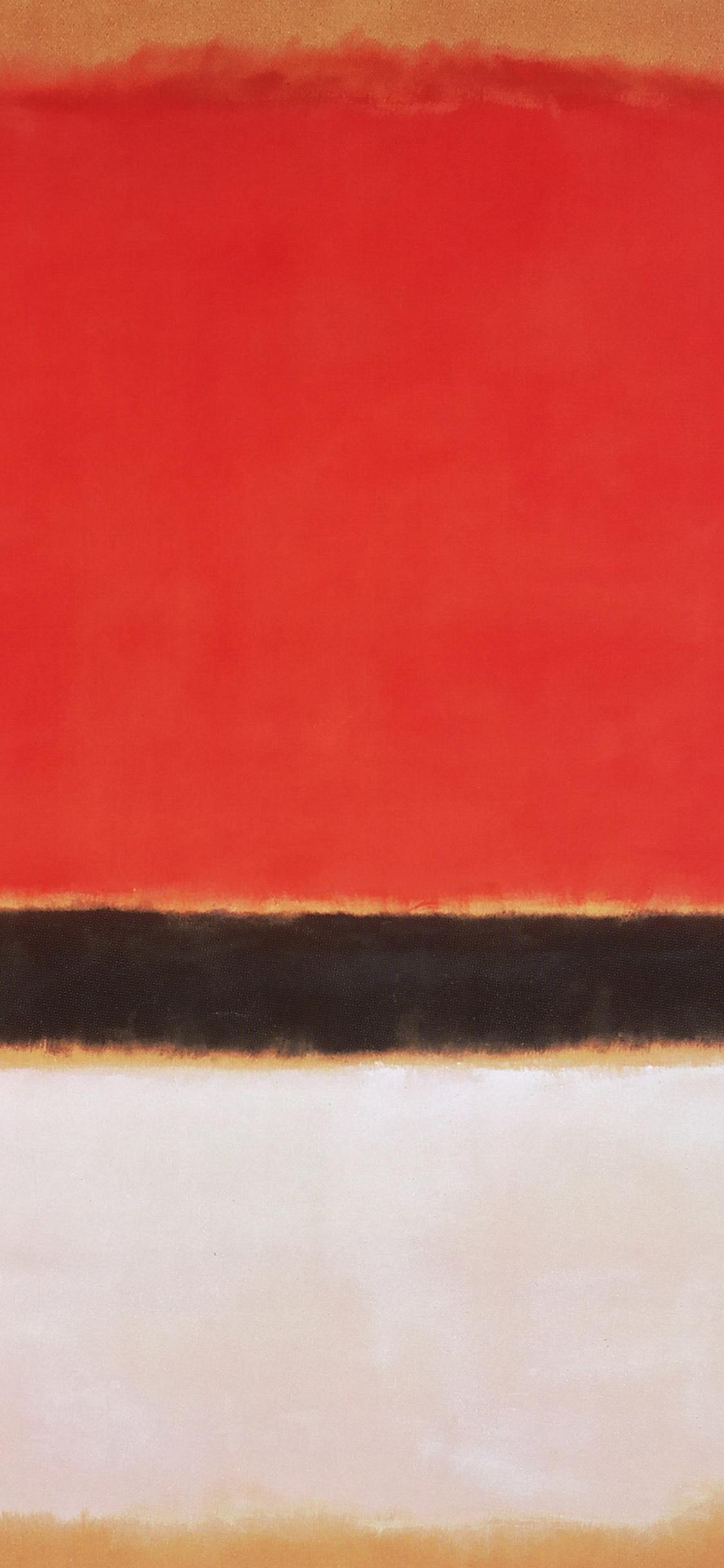 Red Black White Rothko Mark Paint Style Art Classic