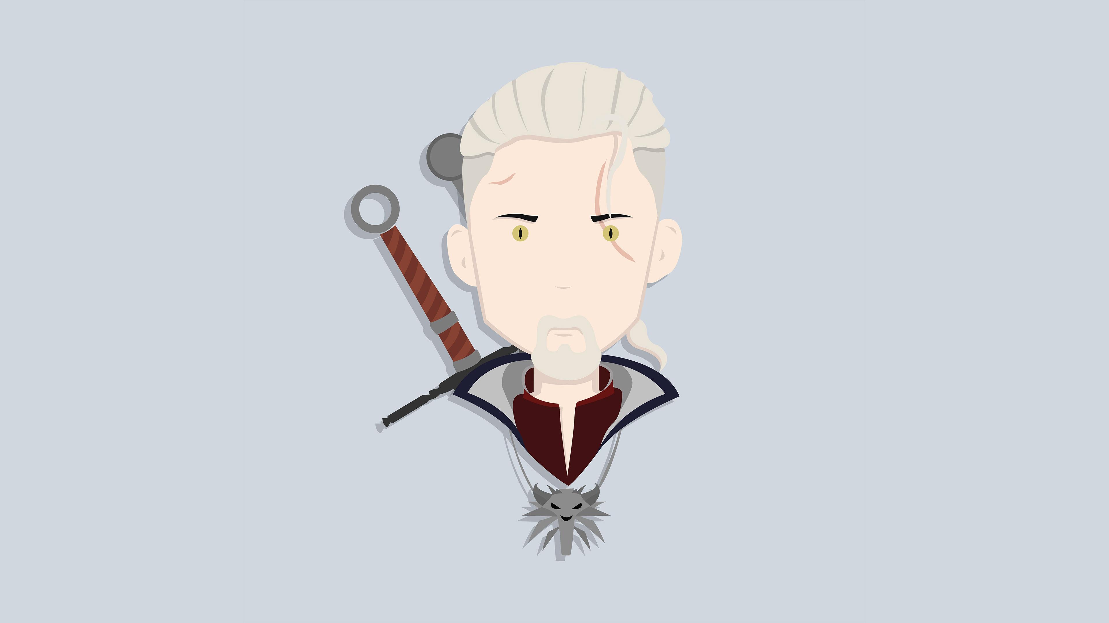 the witcher minimalist #TheWitcher3 #games #Ps4Games #XboxGames #PcGames #4k  #Minimalism