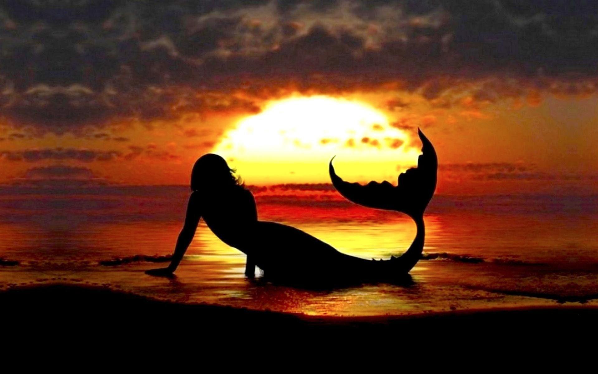 Mermaid Sunset Wallpapers - Wallpaper Cave