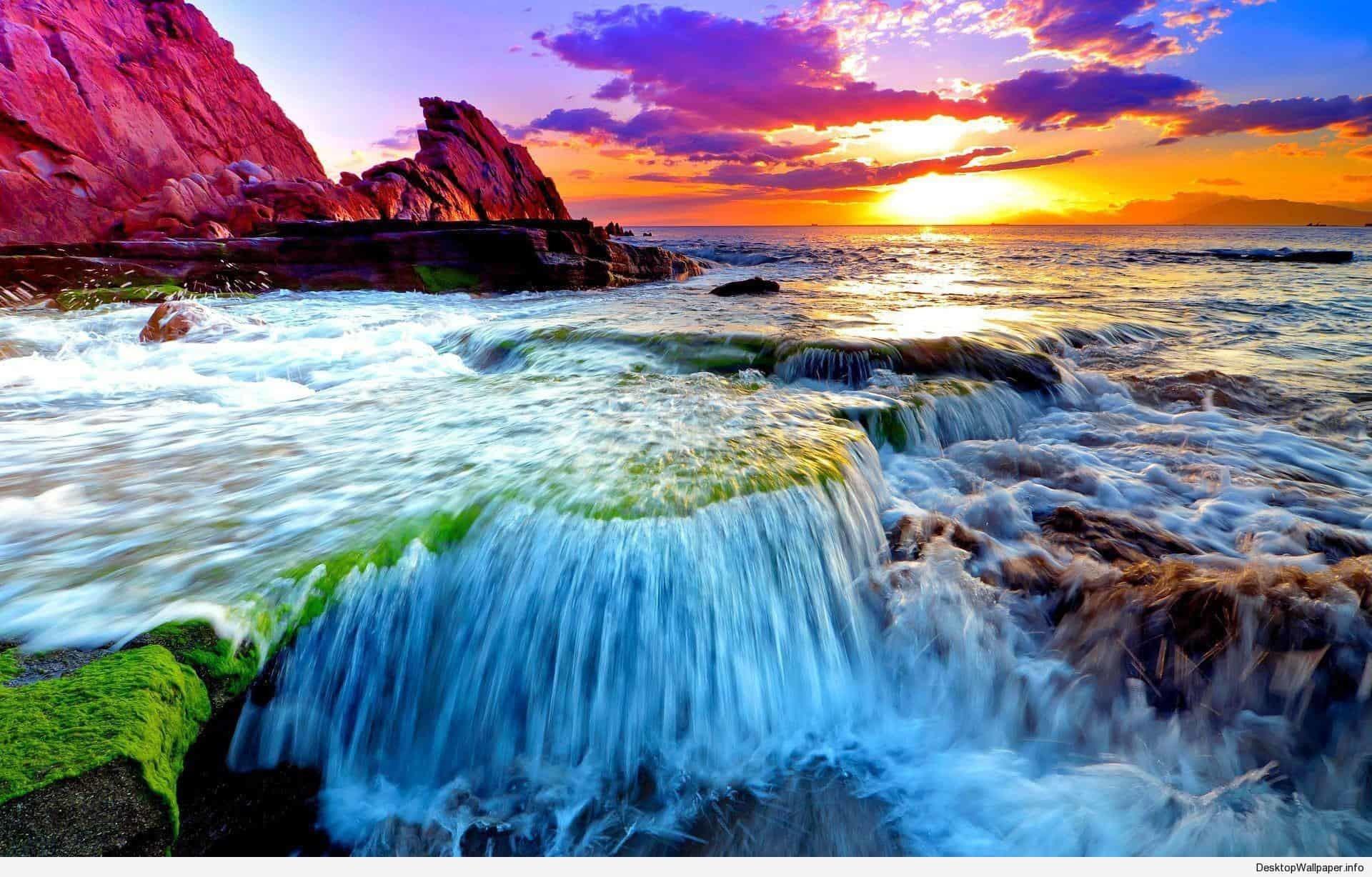 Beautiful HD Ocean Wallpaper Ocean Sunset