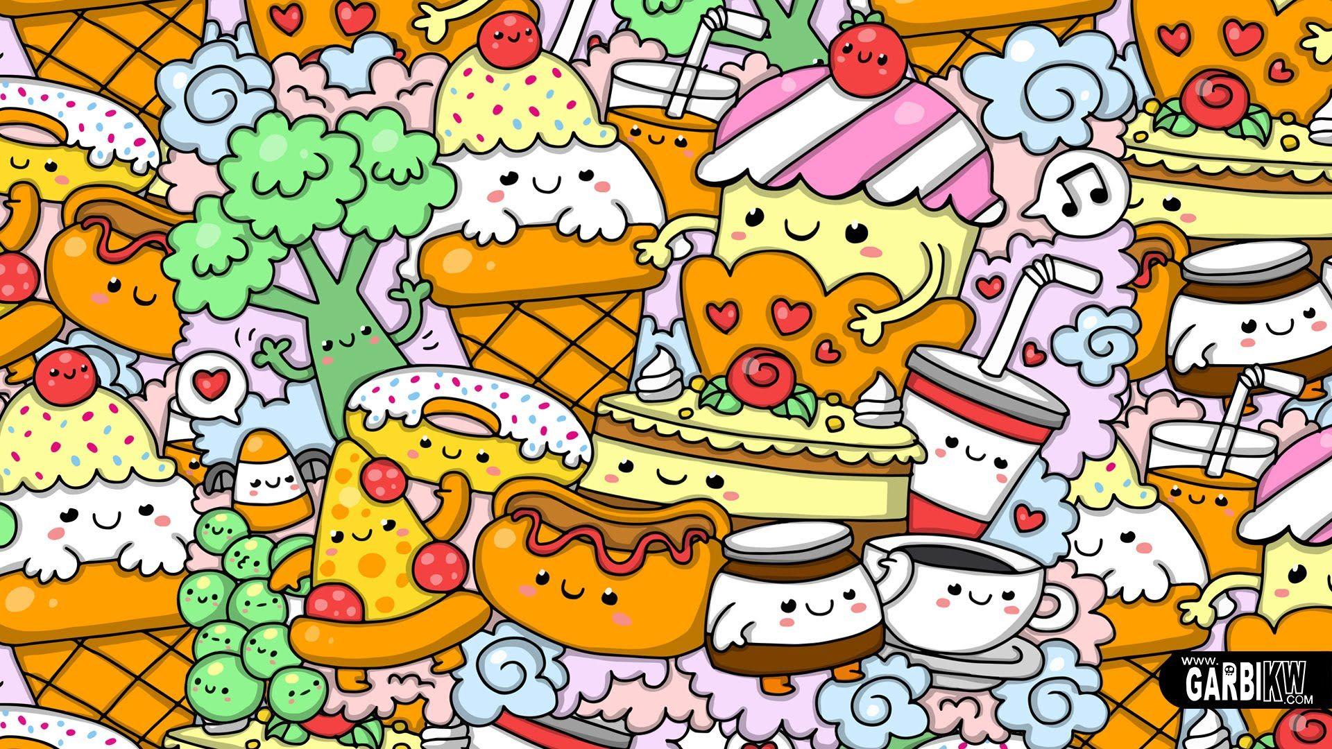 Cute Cartoon Food Wallpaper Free Cute Cartoon Food Background