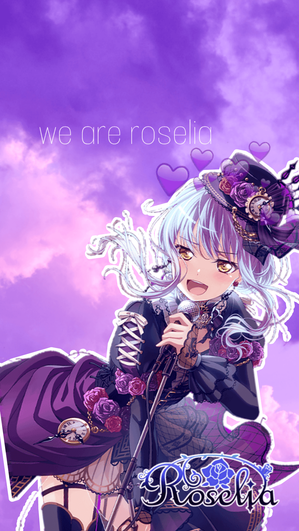 roselia wallpaper yukina yukinaminato