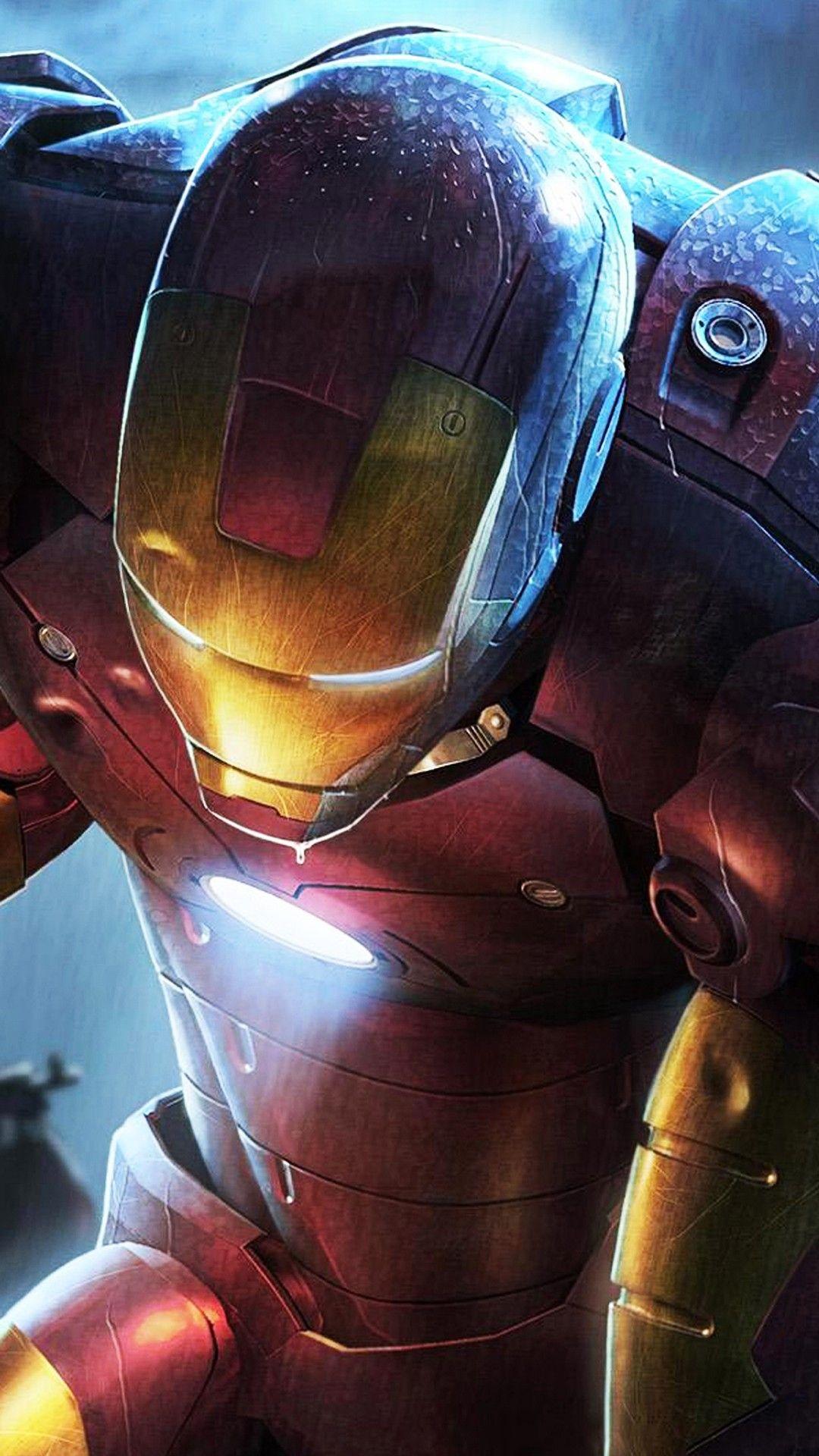 Iron Man Illustration Smartphone Wallpaper and Lockscreen HD