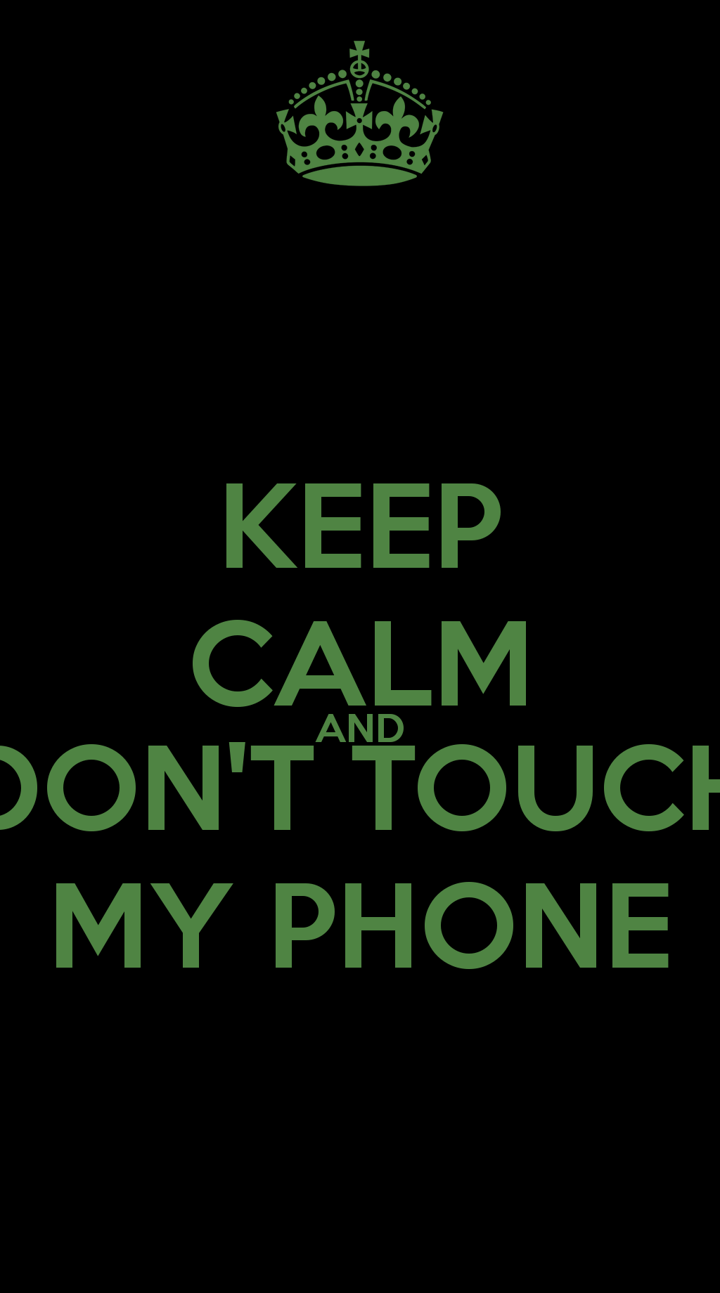 Don't Touch Me Wallpaper. iPod