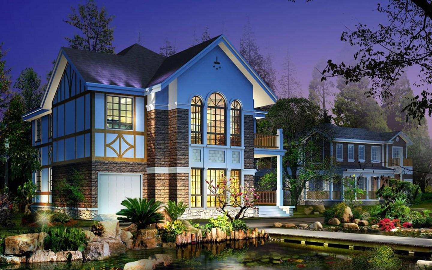 Home Sweet Digital Art Landscape Nature Desktop Background