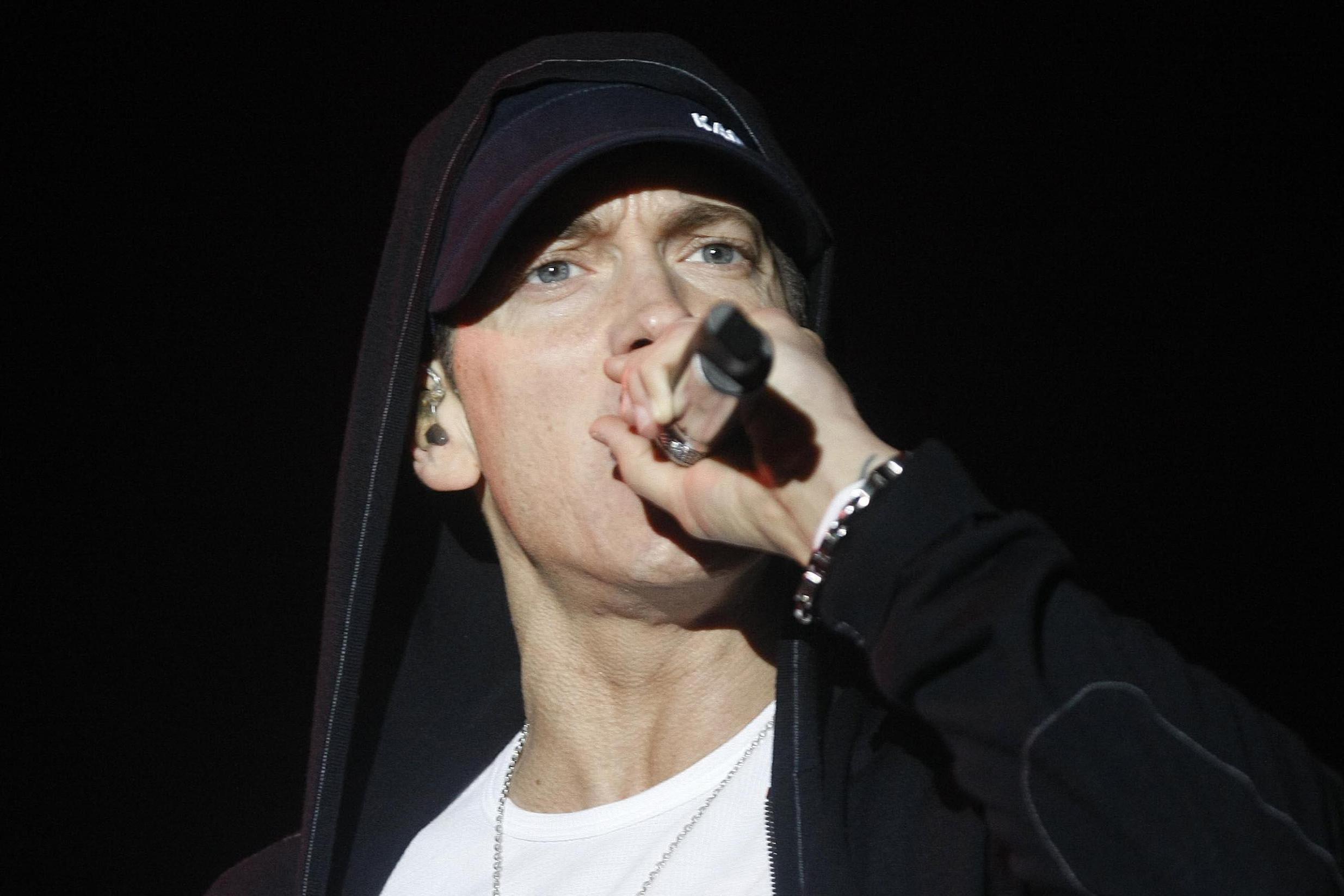 Eminem breaks own chart record amid controversy over
