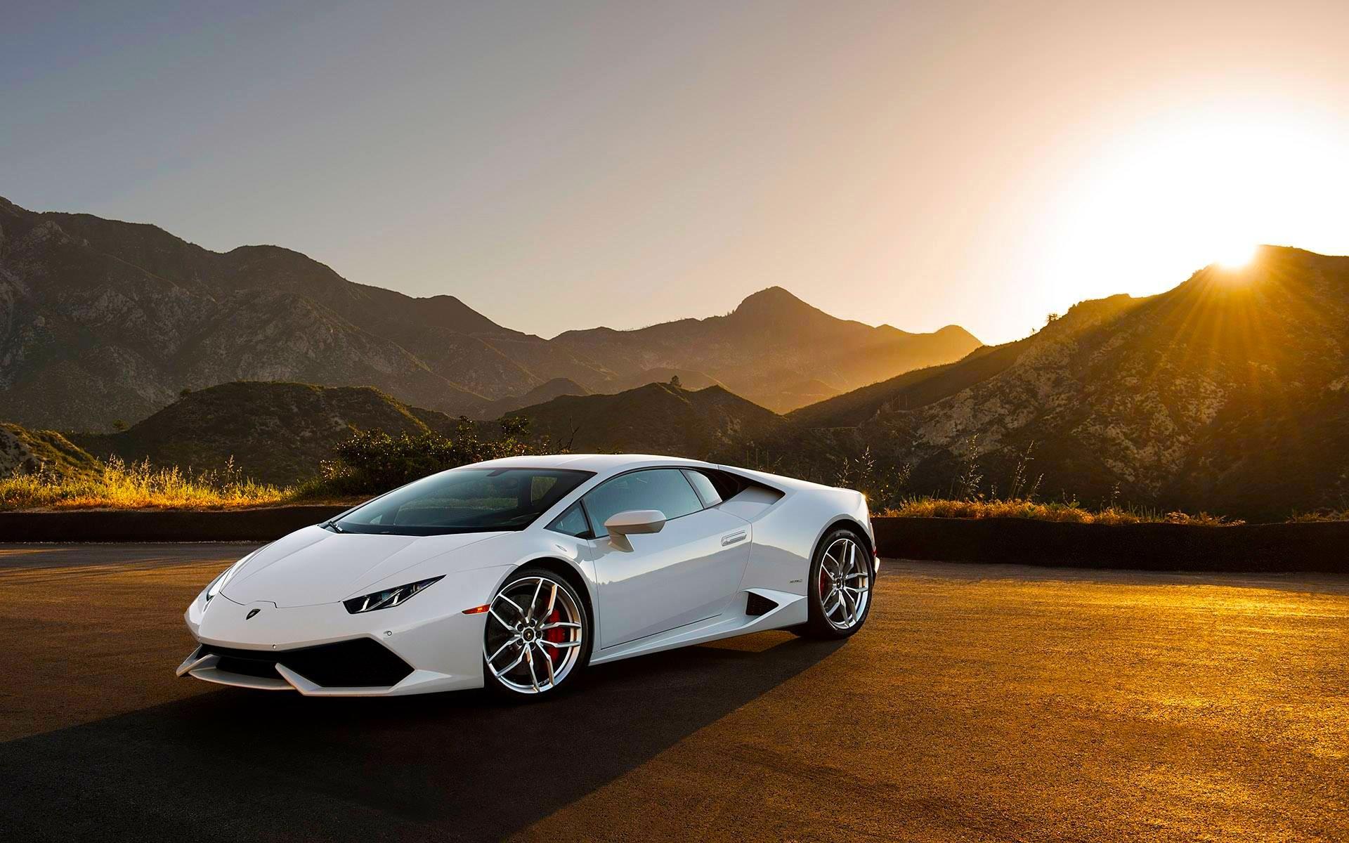 Wallpaper Lamborghini Huracan LP640 4 White Supercar At