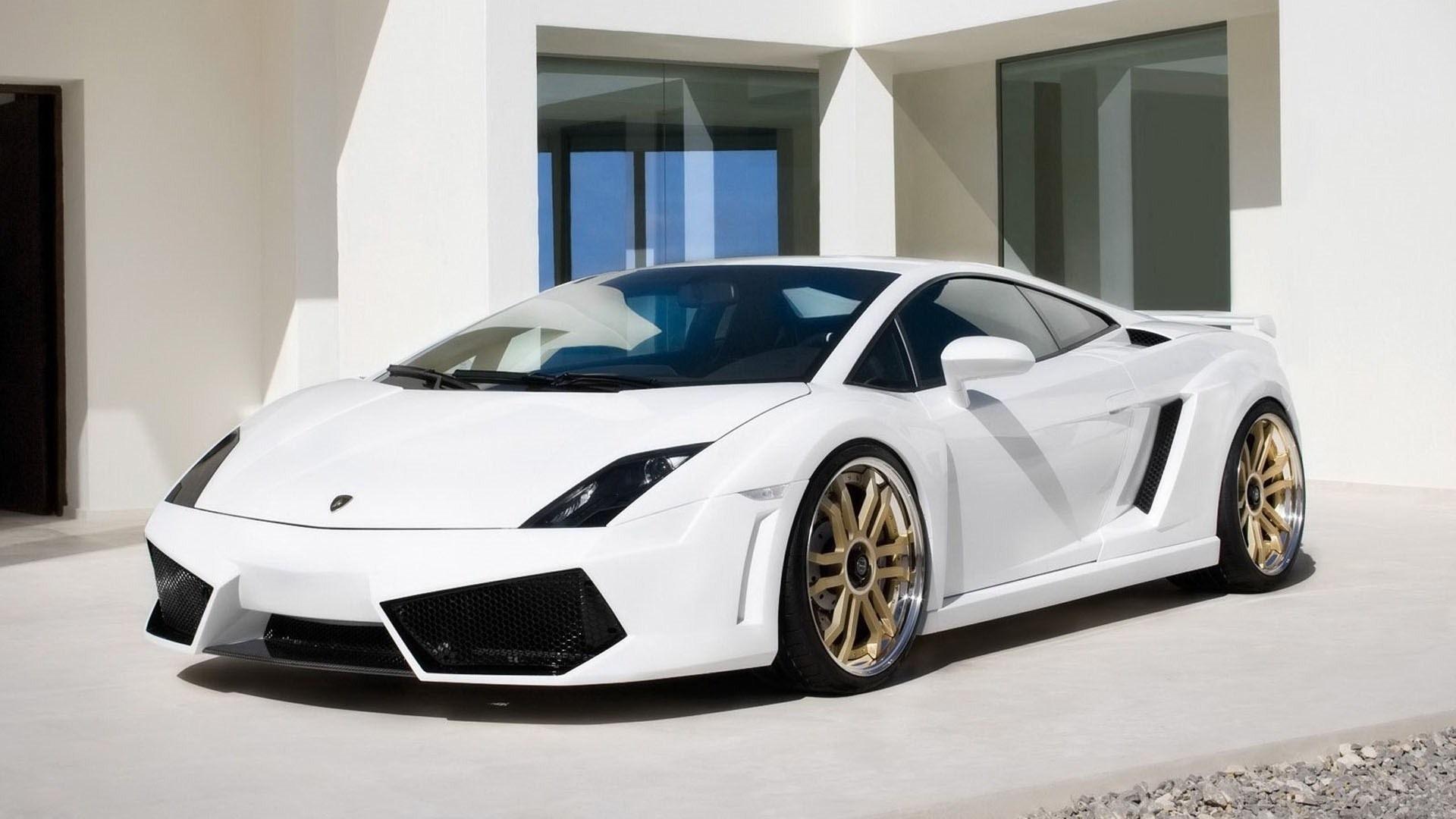 White Lamborghini wallpaperx1080
