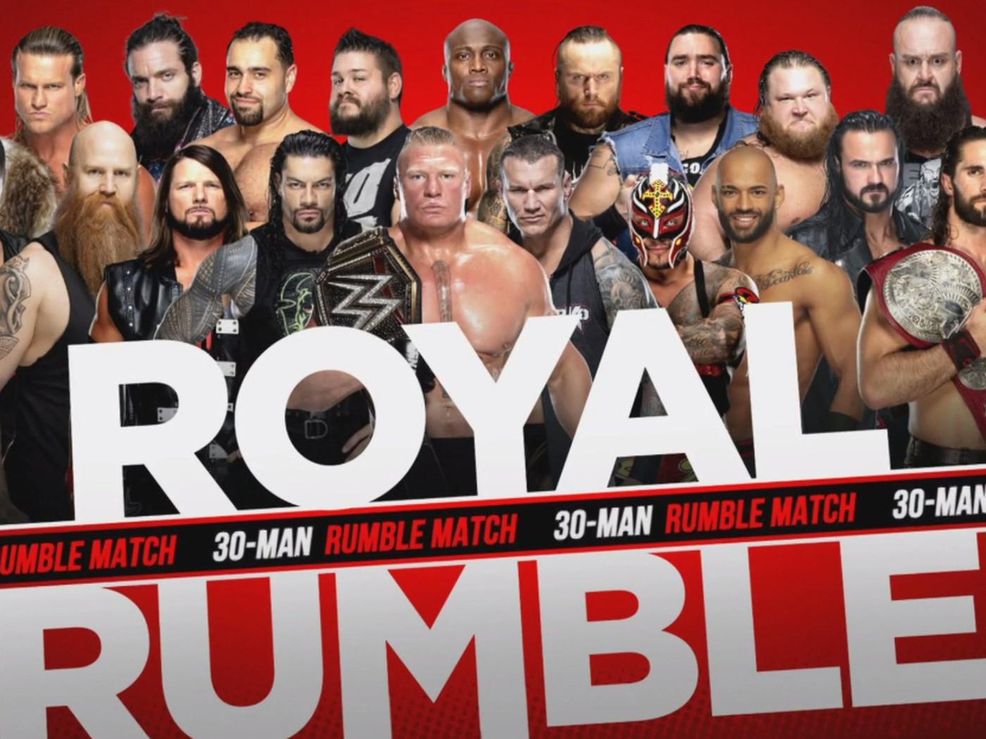 Updated list of confirmed entrants in the Royal Rumble