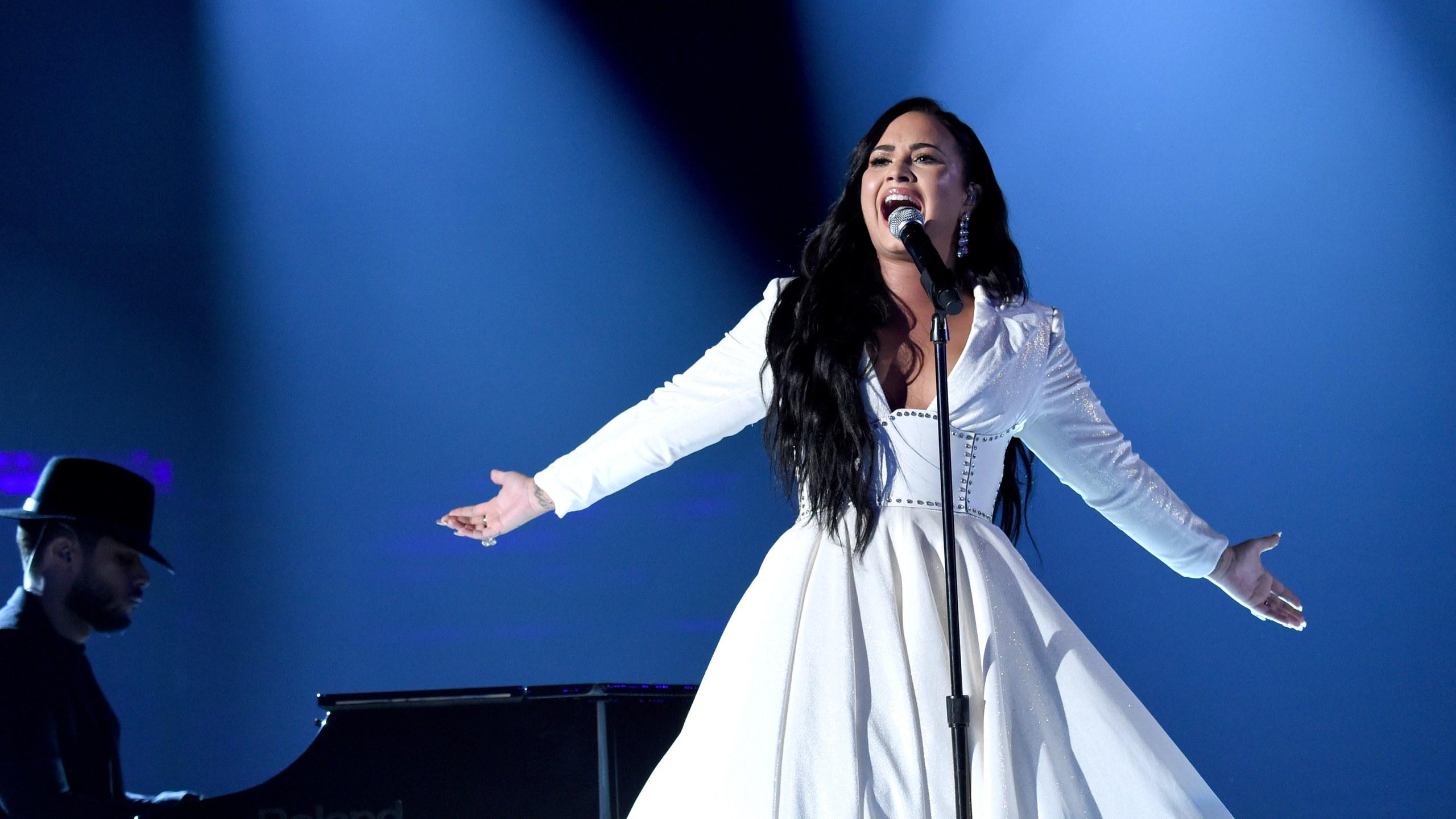 Demi Lovato Looked Stunning Performing at the Grammys 2020