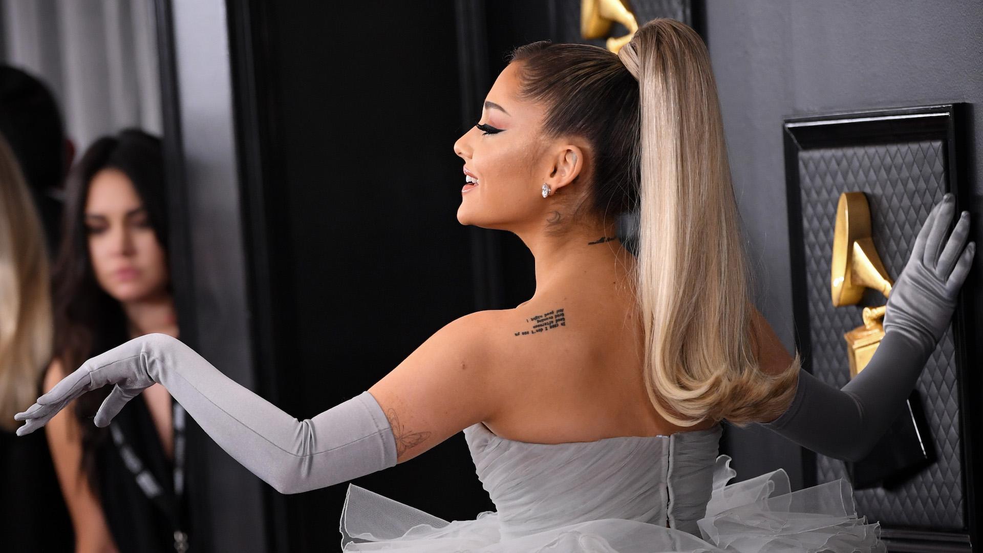 Ariana Grande's Grammys 2020 Look Is Haute Couture Meets