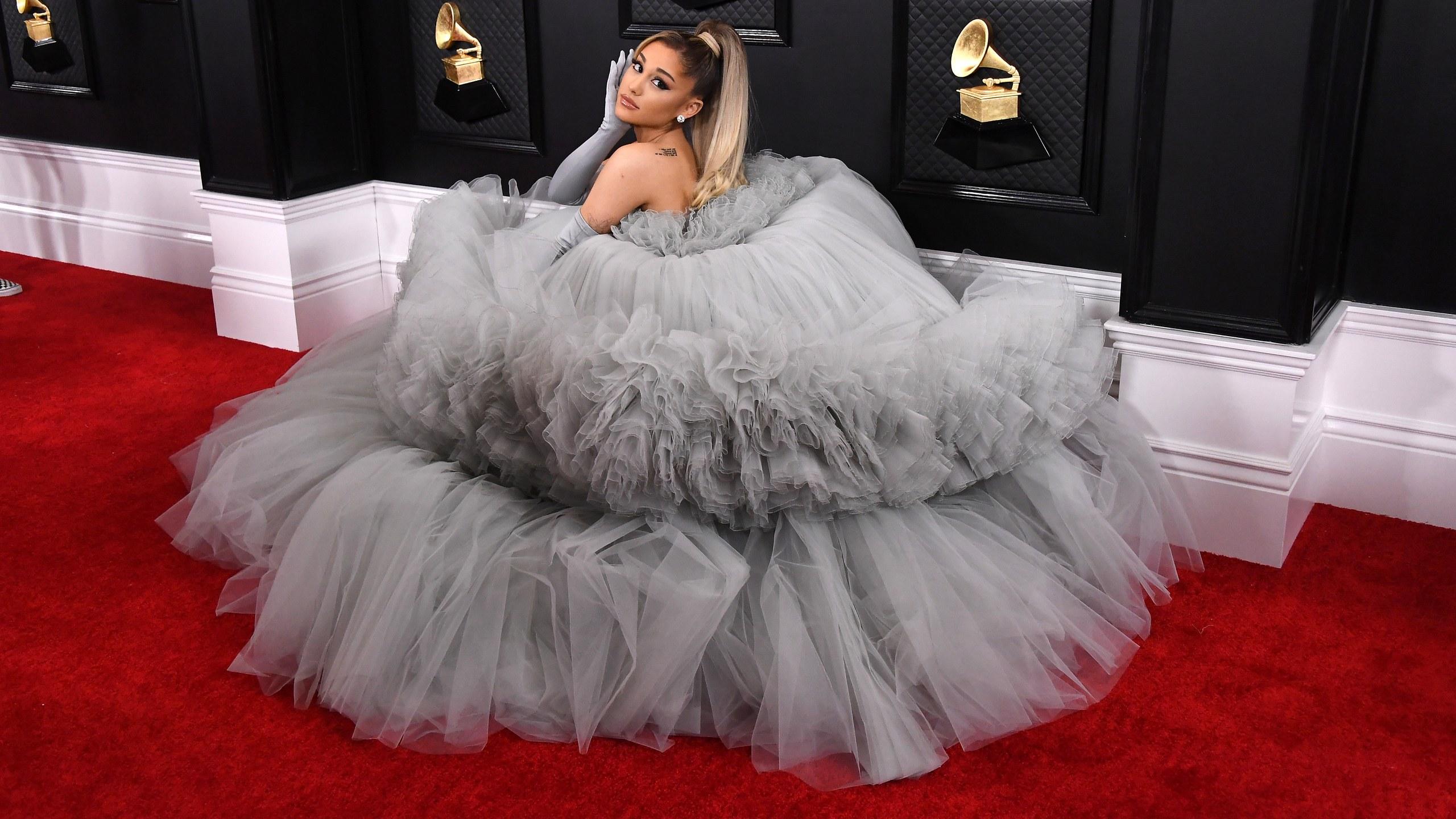 Ariana Grande's Grammys Dress Is the Right Amount of Extra
