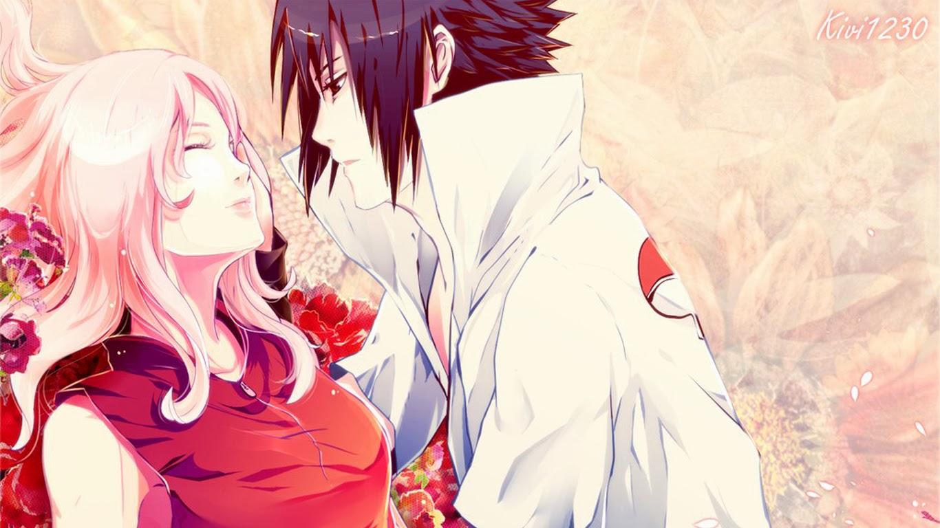 Sasuke Love Sakura Anime Couple Wallpaper HD / Desktop