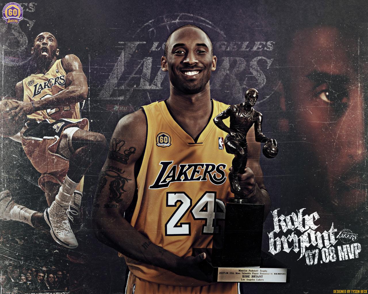 Kobe Bryant Best Player Trophy Lakers Photo Picture