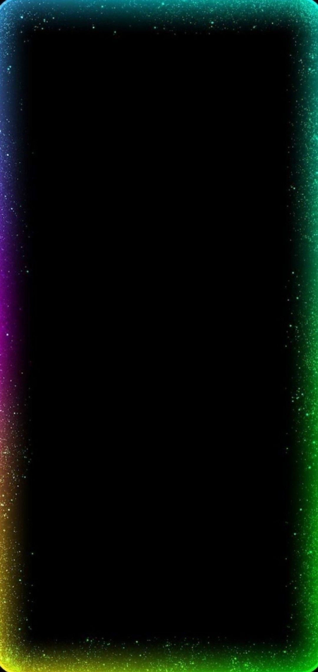 Rainbow border light wallpapers 1080x2280