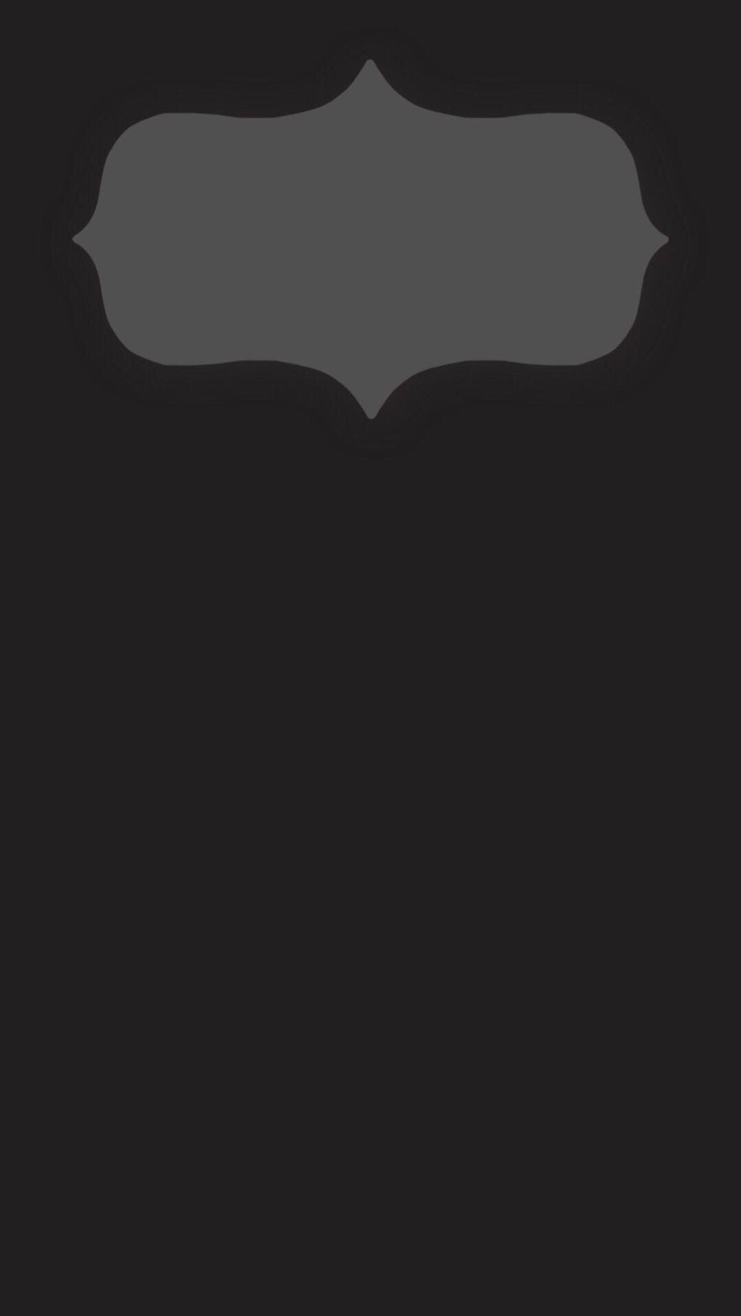 iPhone 6 Plus lock screen wallpaper. Minimal dark gray design