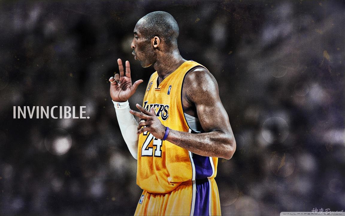 Kobe Bryant Invincible Ultra HD Desktop Background Wallpaper