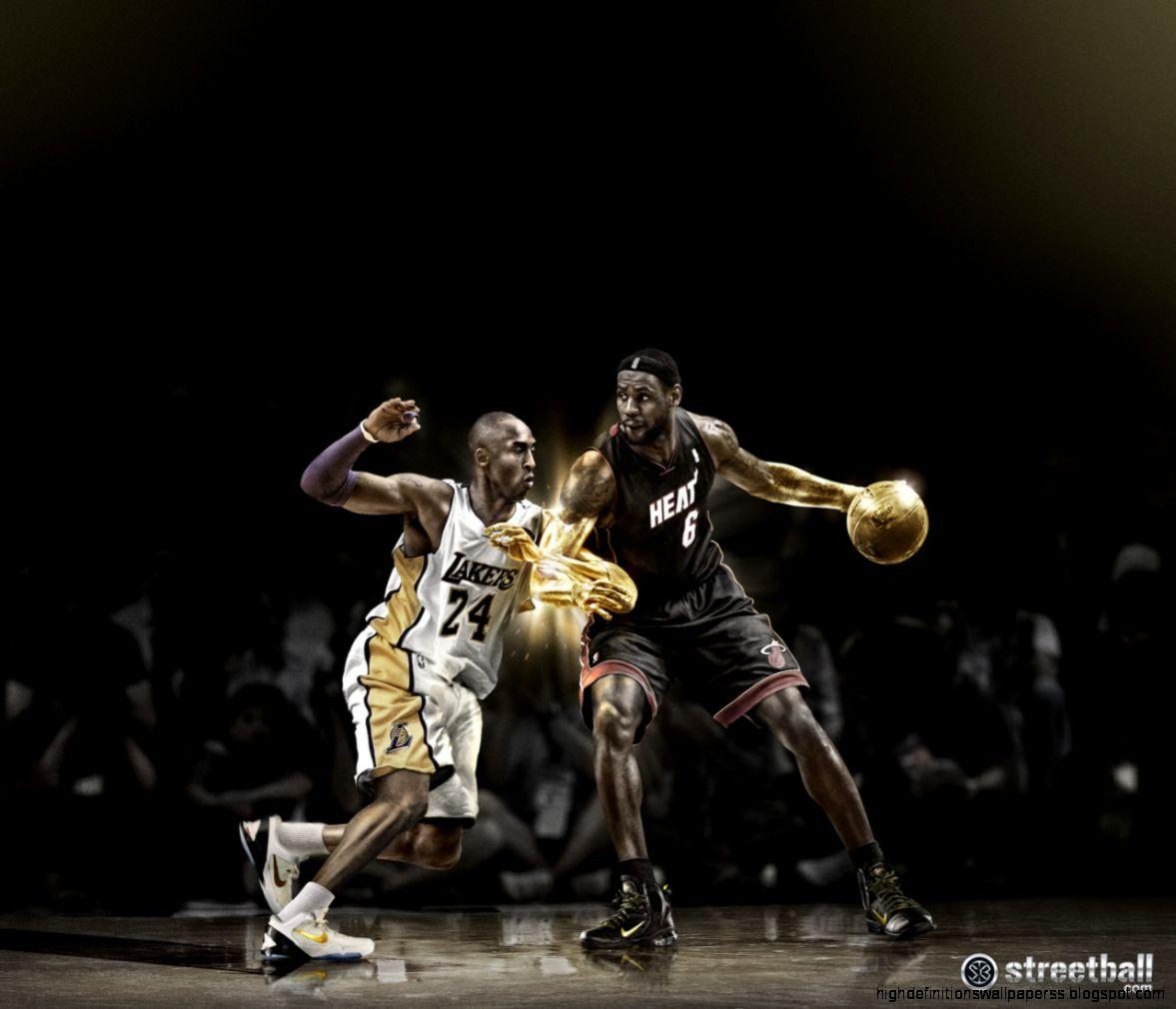 Kobe Bryant Vd Lebron HD Wallpaper. High Definitions Wallpaper