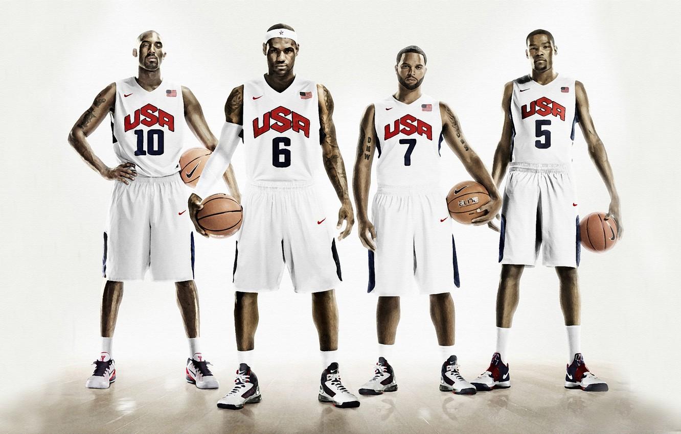 Wallpaper Sport, Basketball, USA, Nike, LeBron James, Kobe
