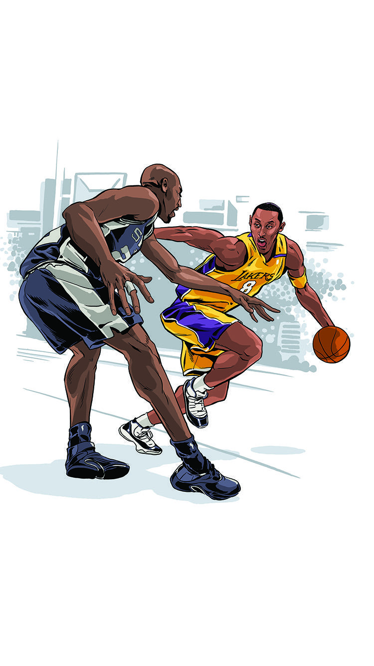 Kobe Bryant Ankle Breaker Sports Nba Art Art IPhone