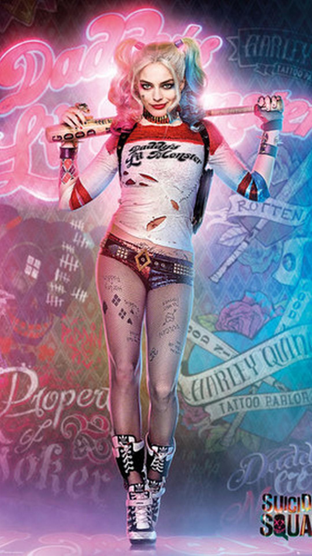 Harley Quinn Movie iPhone Wallpaper With Image Resolution