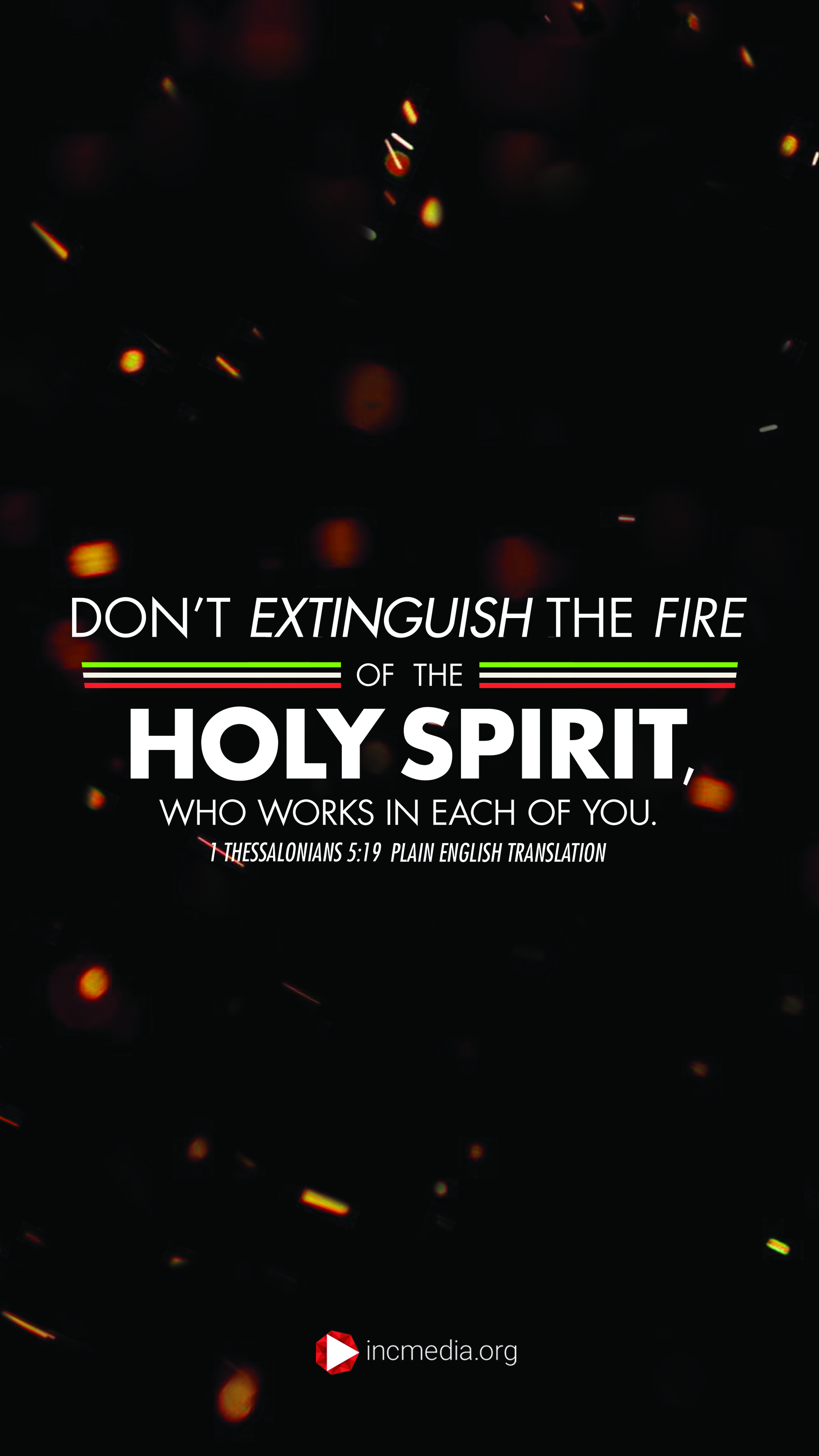 Don't Extinguish The Fire Of The Holy Spirit Print Set