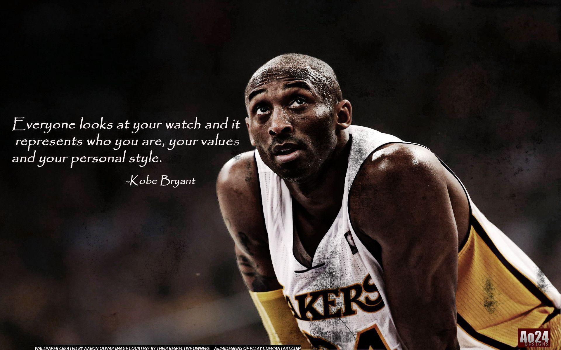 HD wallpaper Kobe Bryant Retirement Quote2016 NBA Basketball W Kobe  Bryant  Wallpaper Flare