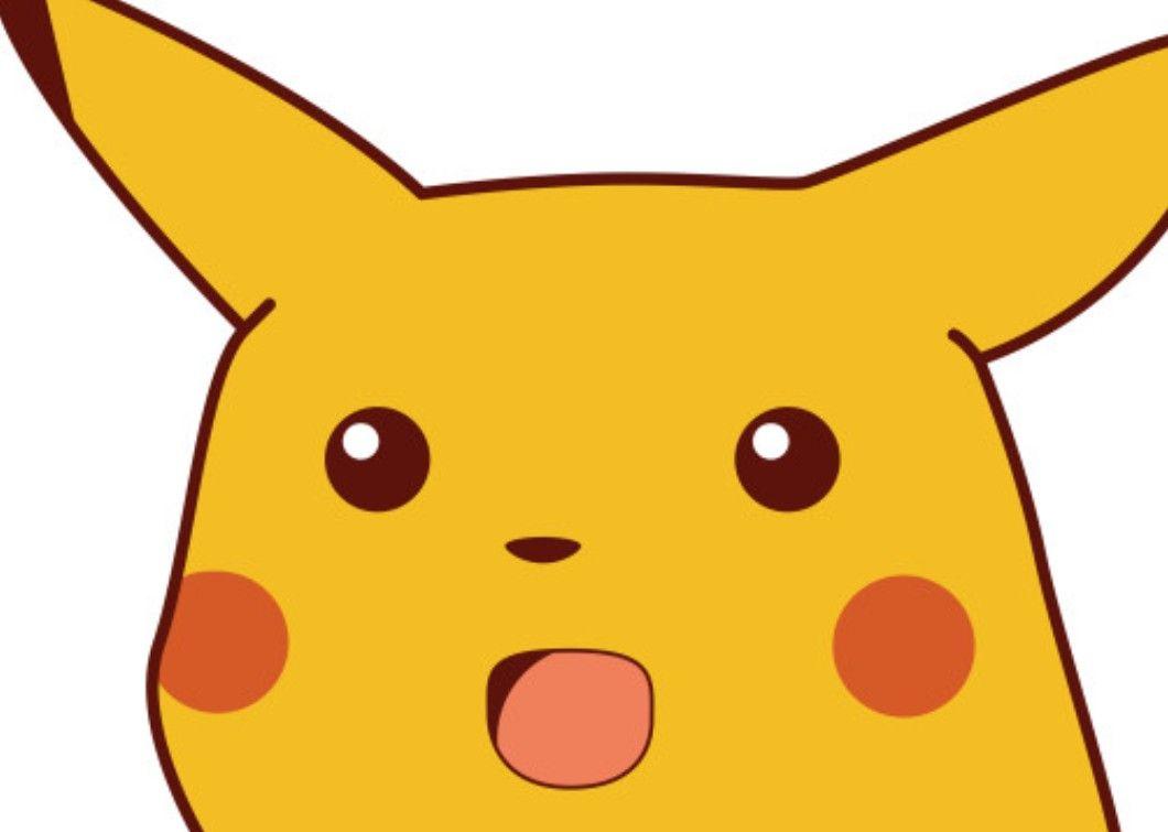 surprised Pikachu face