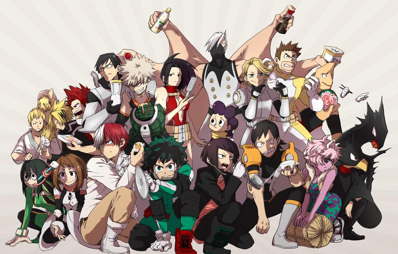 Wallpaper anime, hero, manga, powerful, strong, yuusha, grenade, Boku no Hero Academy, My Hero Academia image for desktop, section сёнэн