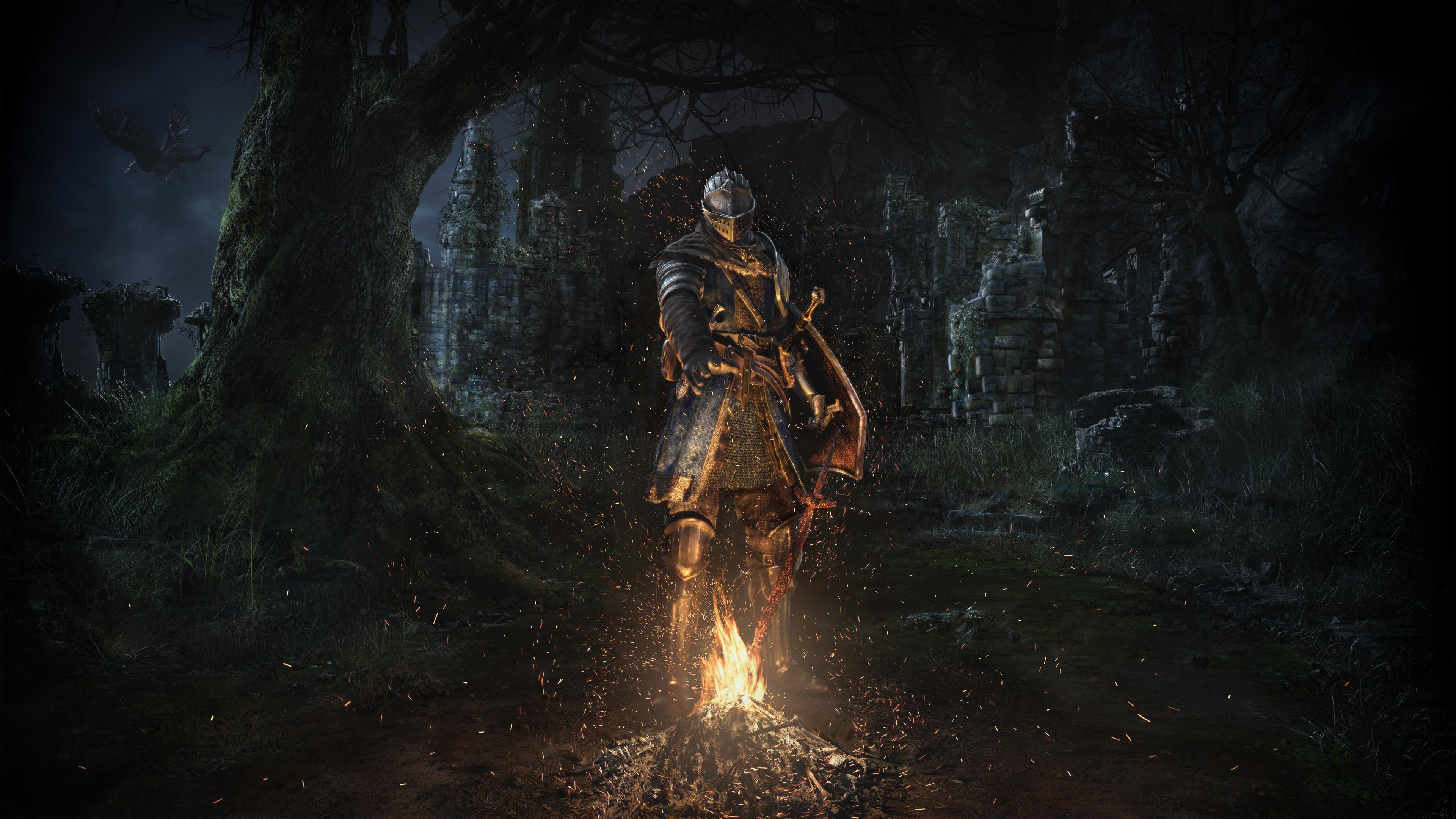 Dark Souls Bonfire Ultra HD Wallpaper