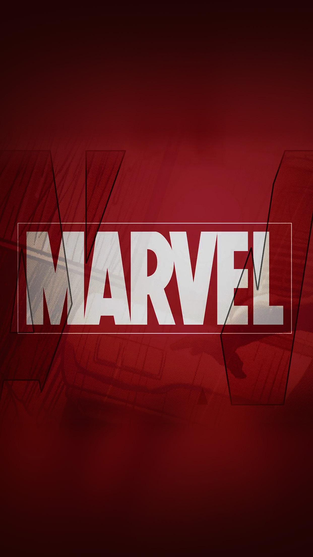 Avengers Logo Marvel Wallpaper for iPhone X, 6