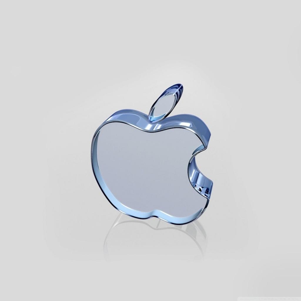 Apple Glass Logo Ultra HD Desktop Background Wallpaper
