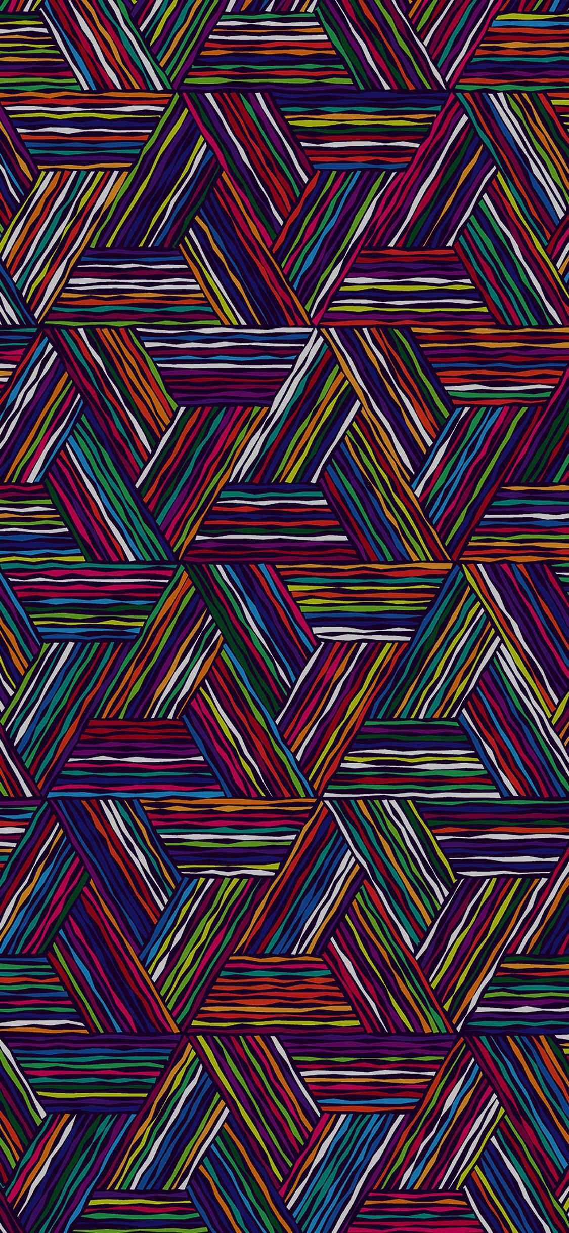 iPhone wallpaper. triangle line digital